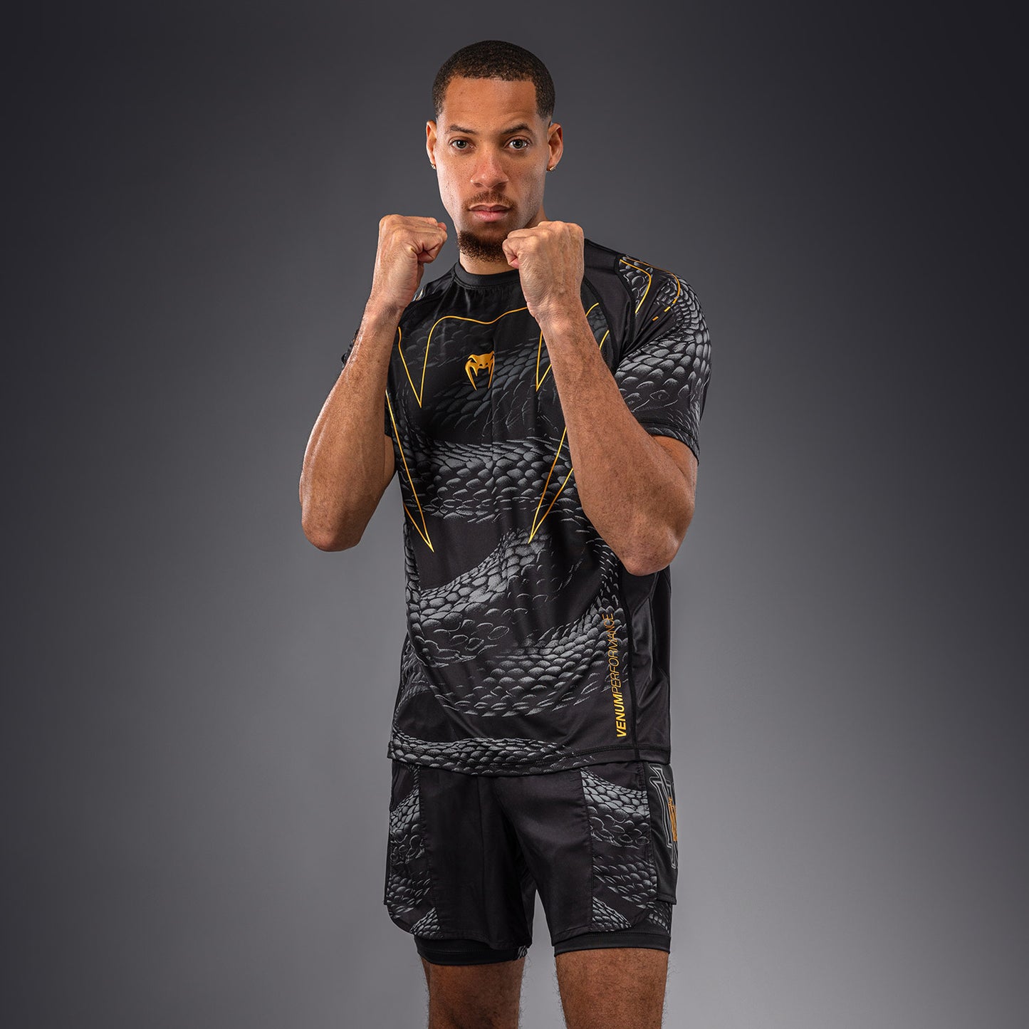 Venum Matupa Dry-Tech-T-Shirt - Schwarz/Grau/Gold