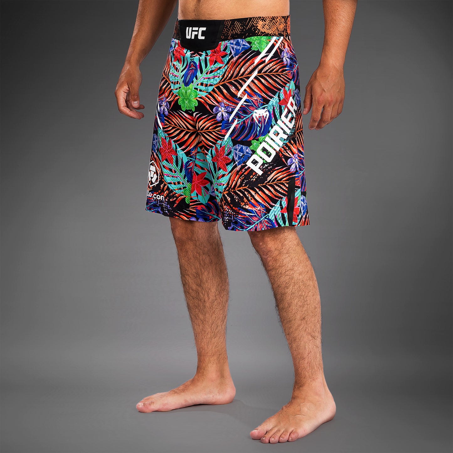 UFC Unrivaled by Venum Dustin Poirier Herren Long Fit Fight Short - Blau