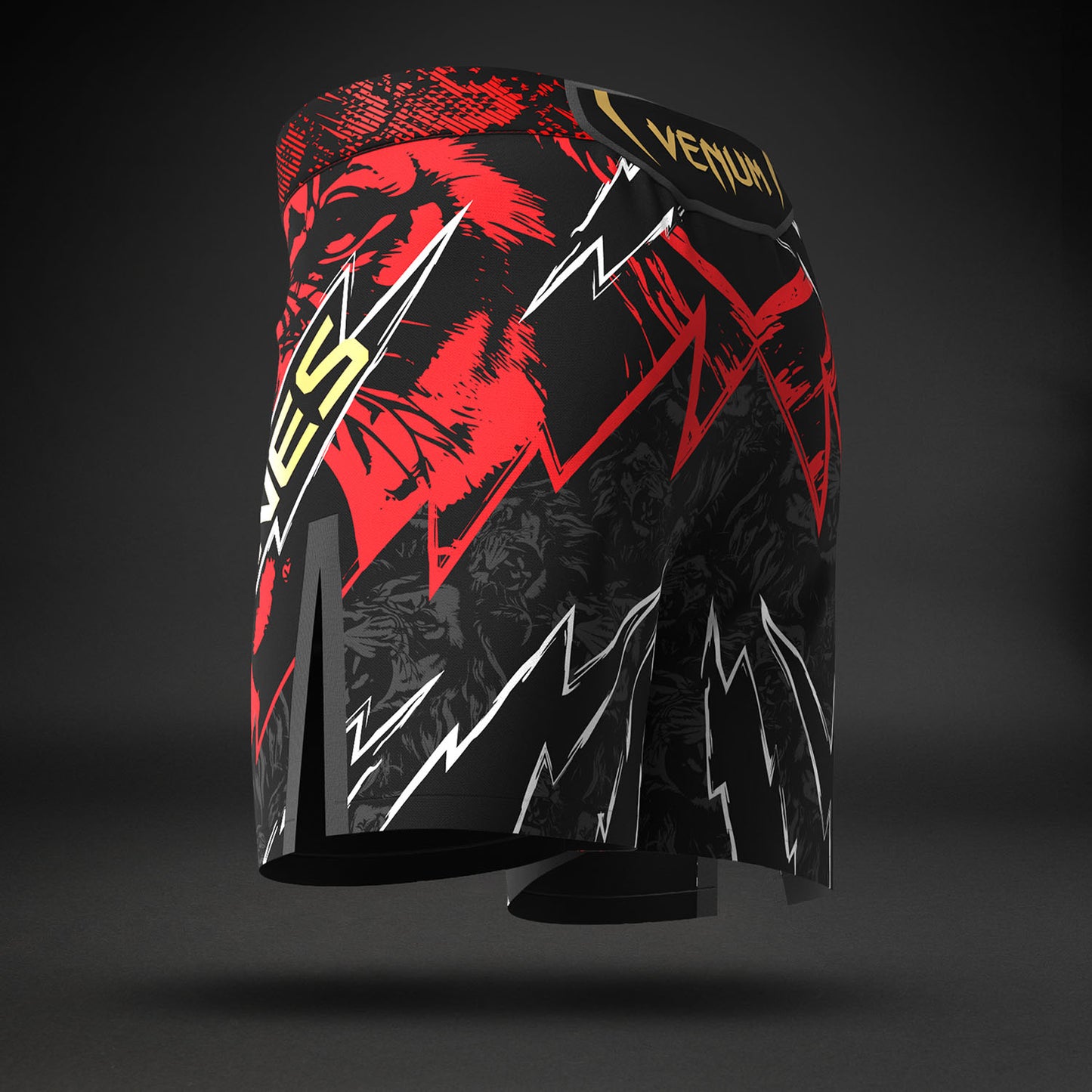 UFC Unrivaled by Venum Jon Jones Herren Short Fit Fight Short - Rot