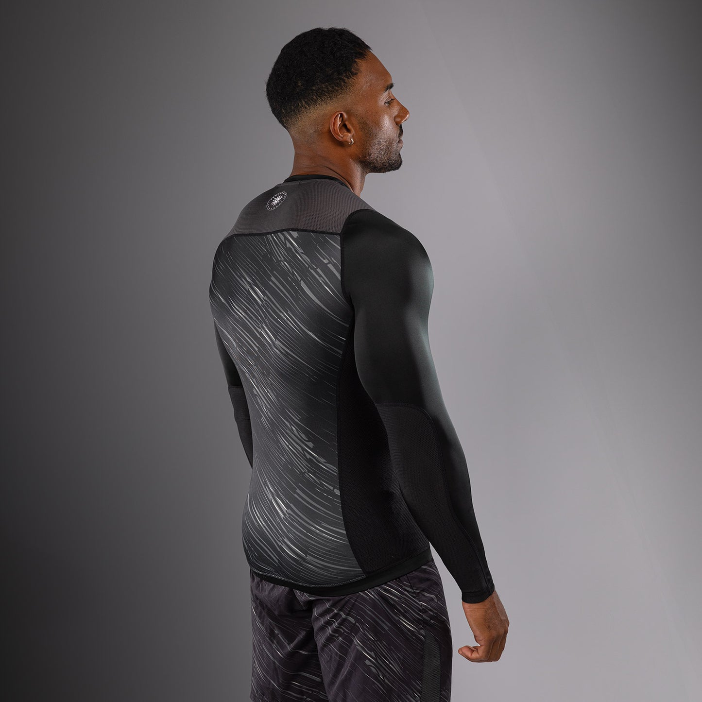 Venum Rapid Langarm Rashguard - Schwarz/Sturmgrau
