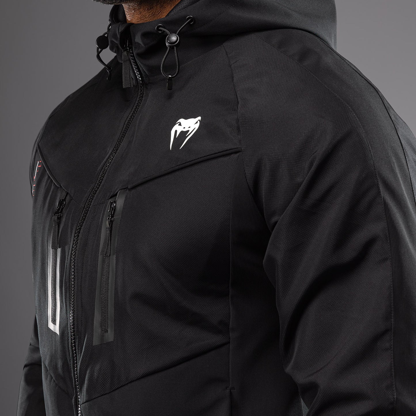 Venum Tactical XT Herren Trainingsjacke - Schwarz/Feuerrot
