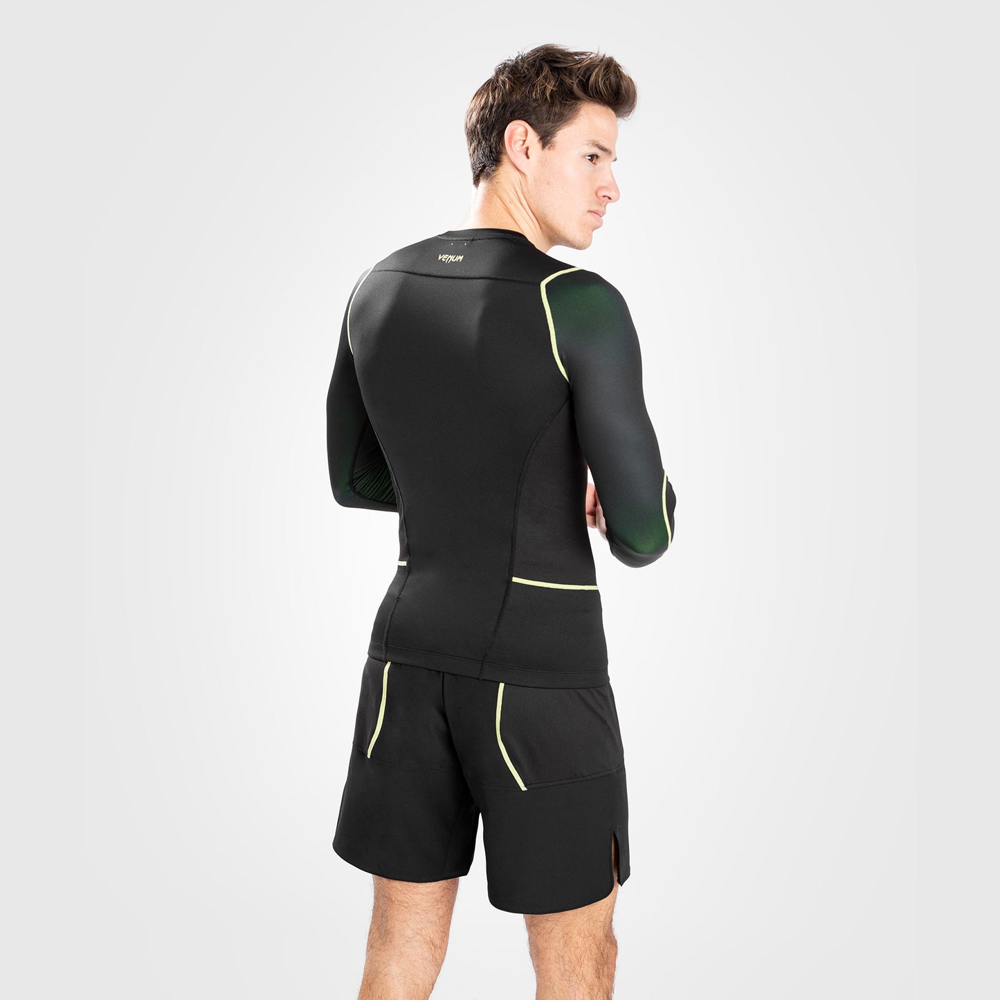 Venum Fusion 2.0  Herren Rashguard - lange Ärmel - schwarz/gelb
