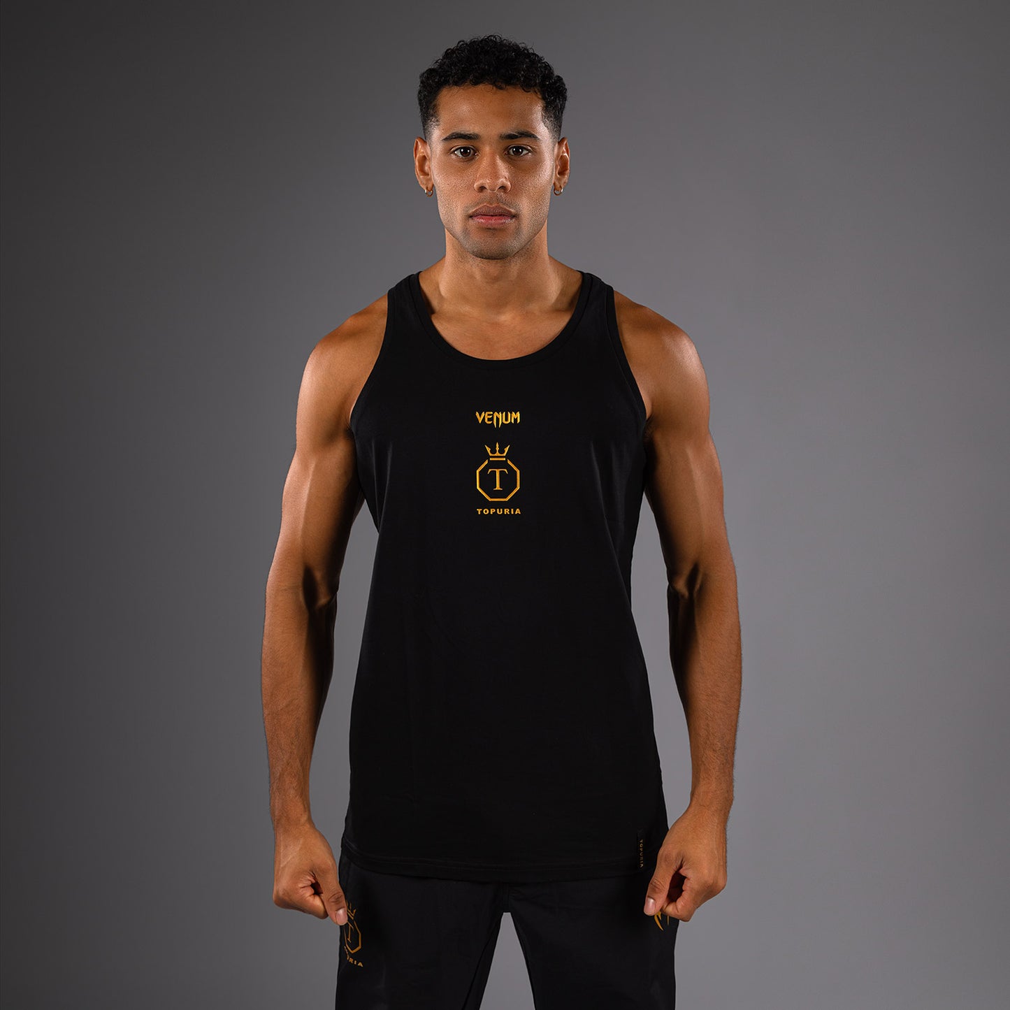 Venum x Topuria Unmatched Edition Tank Top - Schwarz/Gold