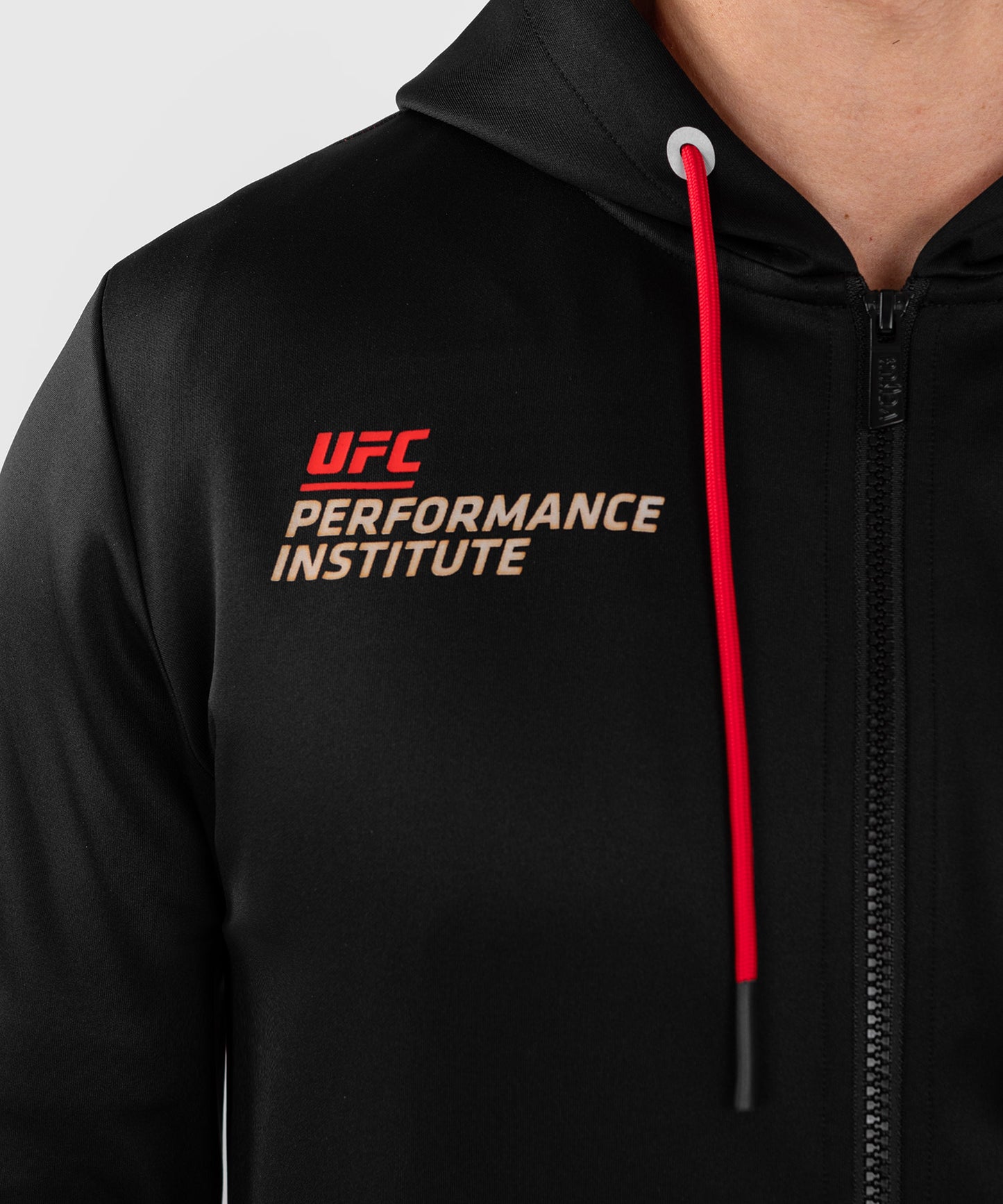 UFC Venum Performance Institute 2.0 Herren Zip Hoodie - Schwarz/Rot