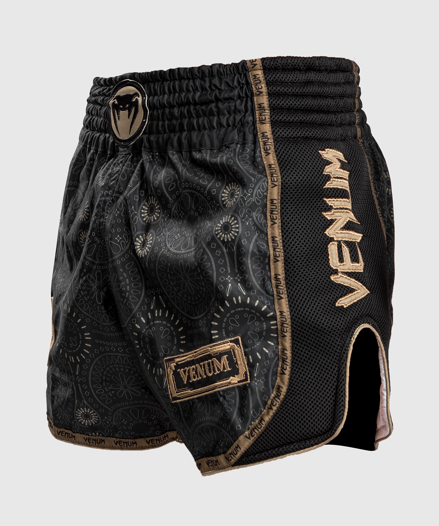 Venum Santa Muerte Dark Side - Muay Thai Shorts - Schwarz/Braun