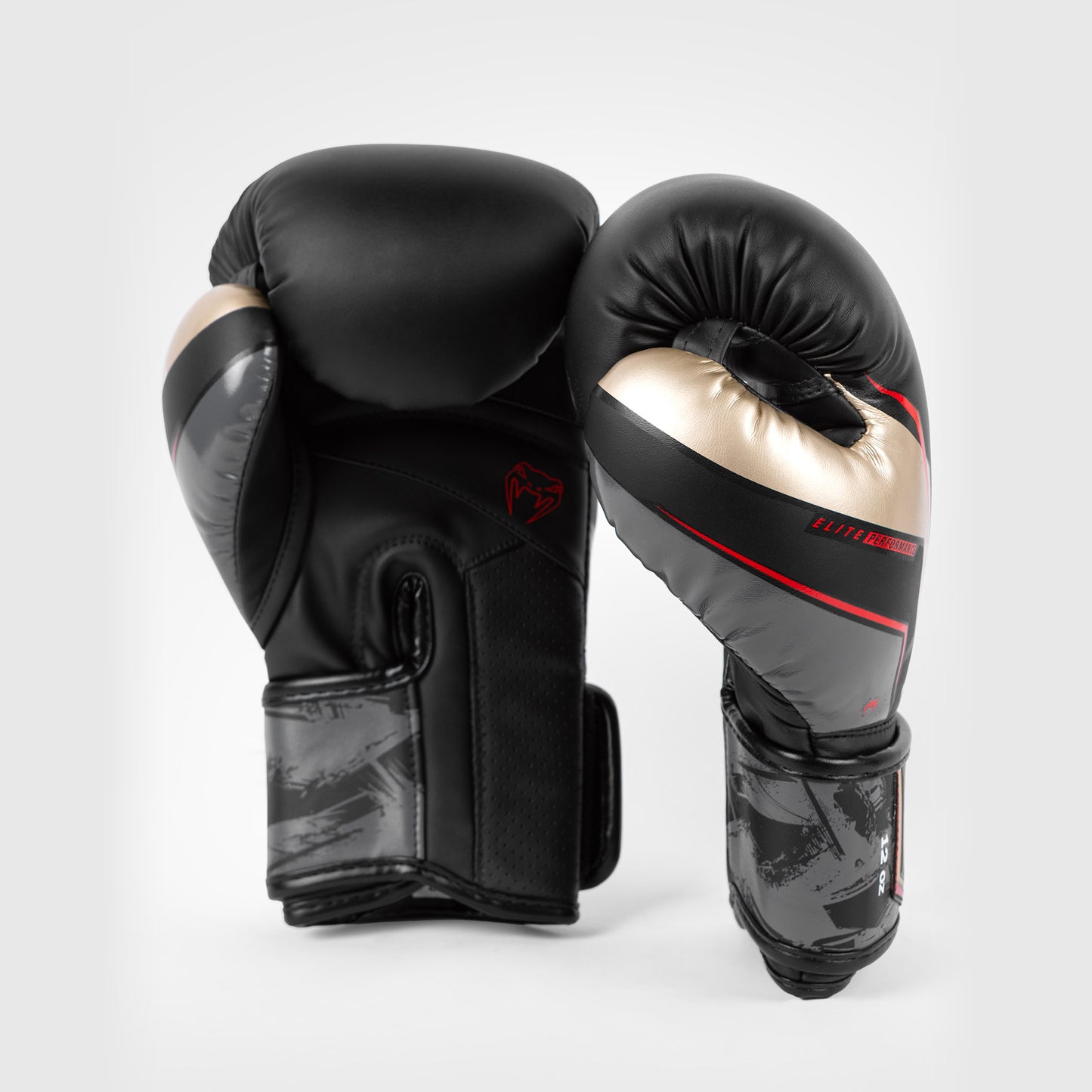 Venum Elite Evo Boxhandschuhe - Schwarz/Gold/Rot