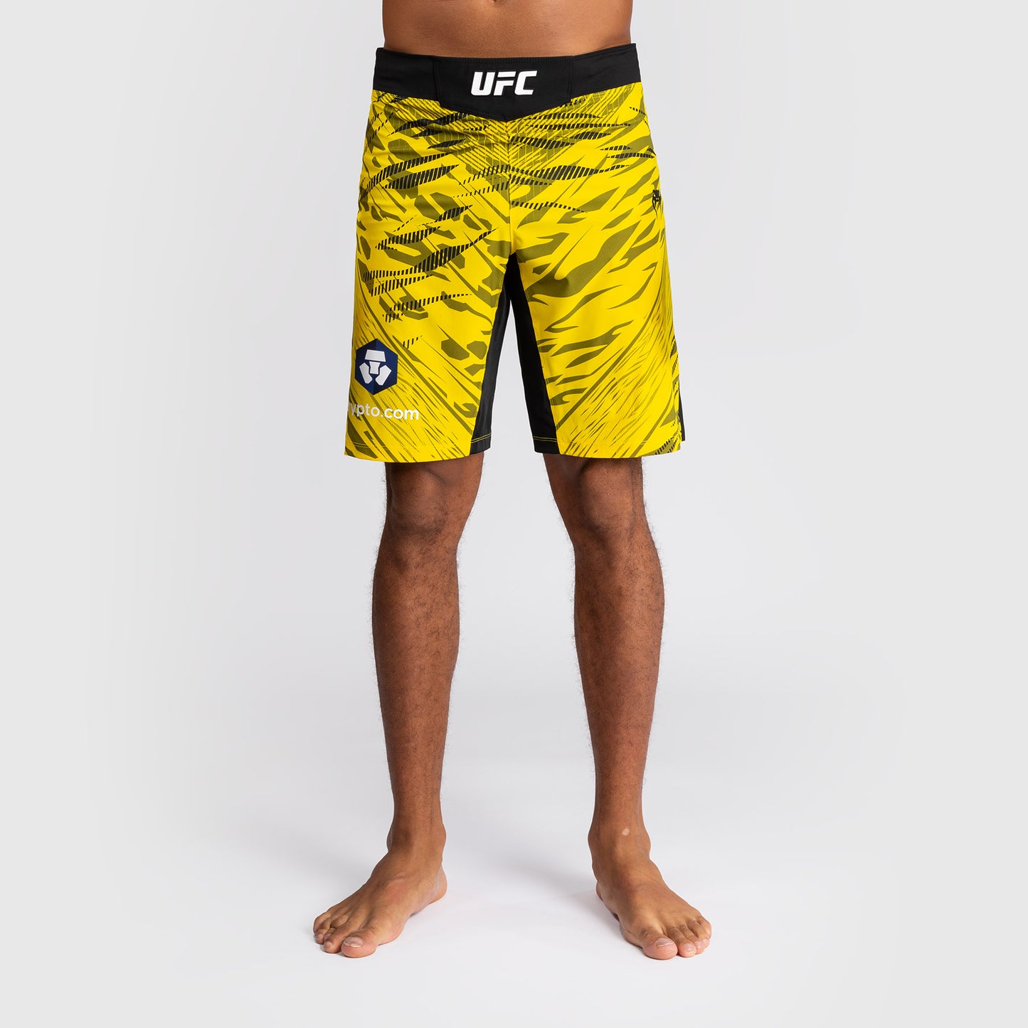 UFC Fusion by Venum Personalized Authentic Fight Night Herren Fight Short - Long Fit - Gelb