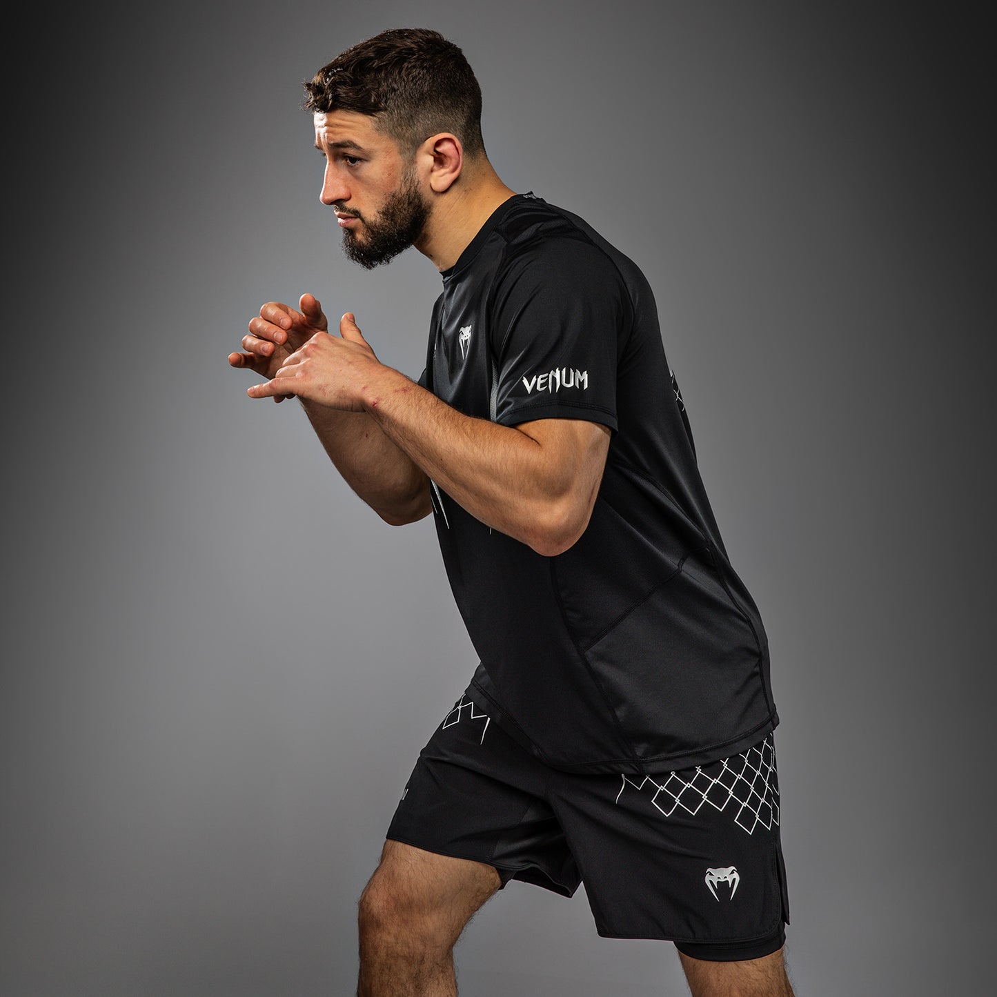 Venum x WOW FC Dry-Tech T-Shirt - Schwarz/Grau