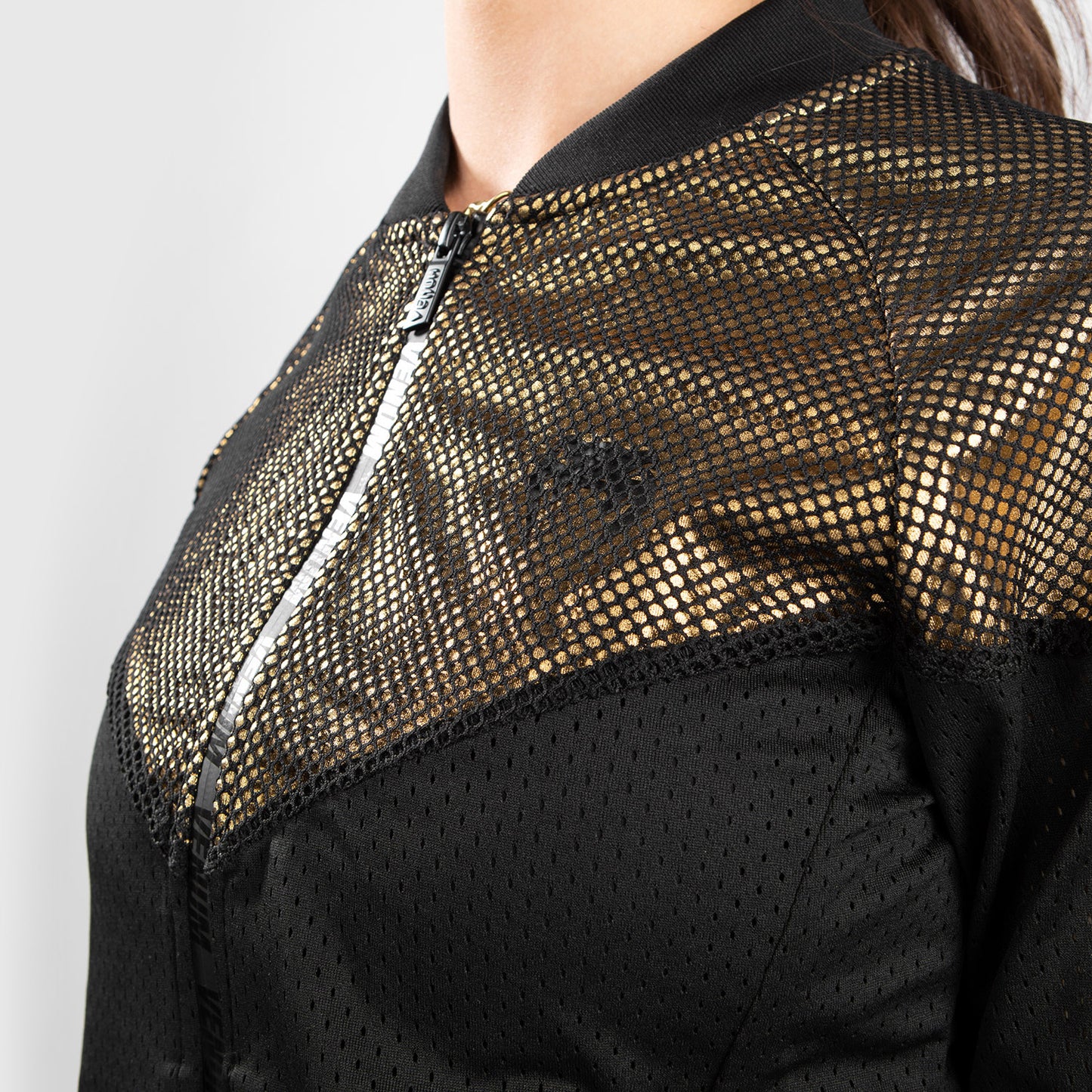 Venum Lightning Mesh Jacket – Für Damen – Schwarz/Gold