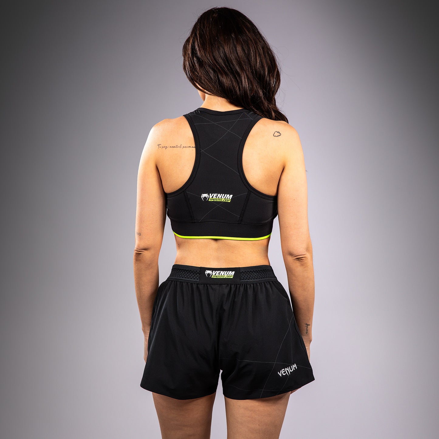 Venum Training Camp 4.0 Sport-BH - Schwarz/Neongrün
