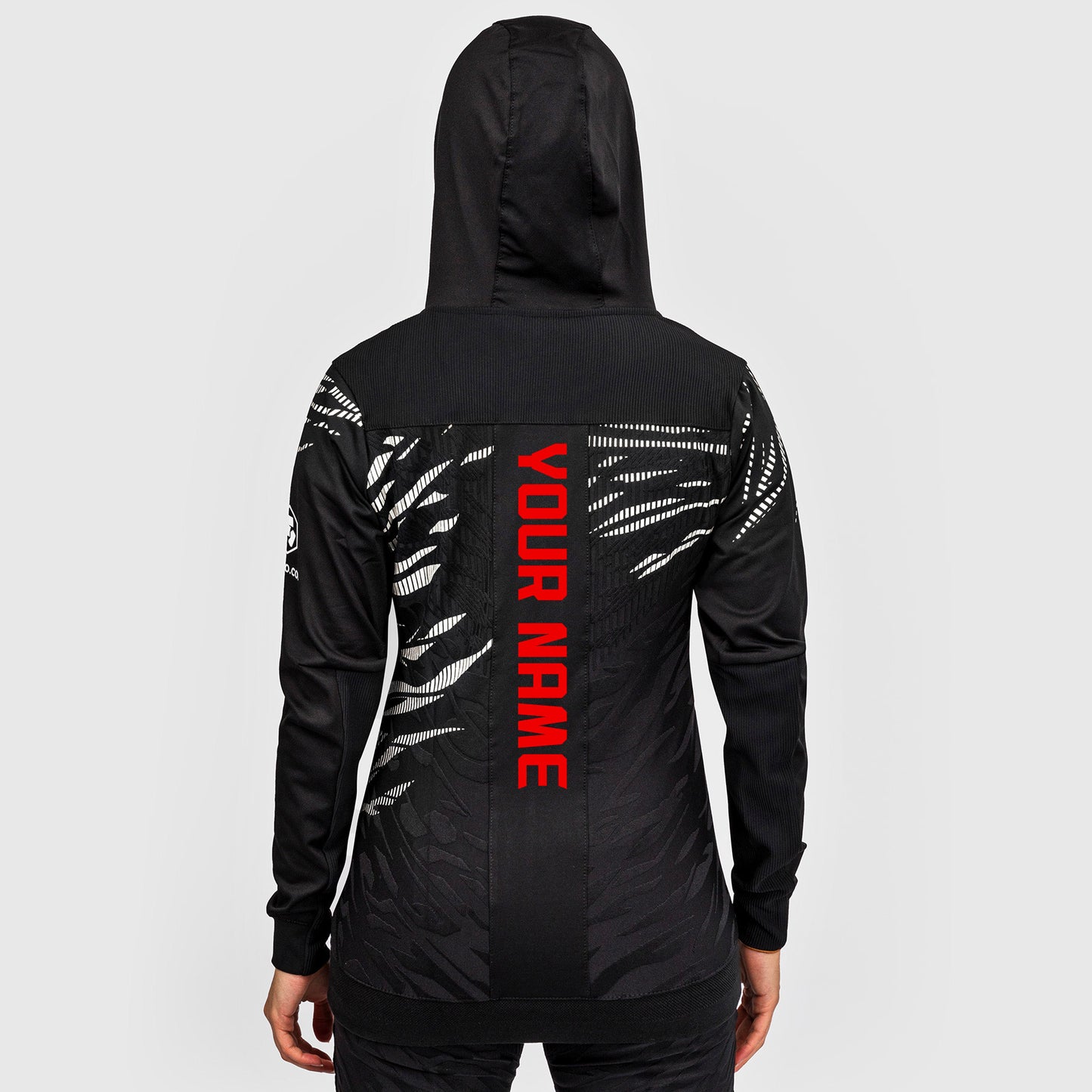 UFC Fusion by Venum Personalized Authentic Fight Night Damen Walkout Hoodie - Schwarz