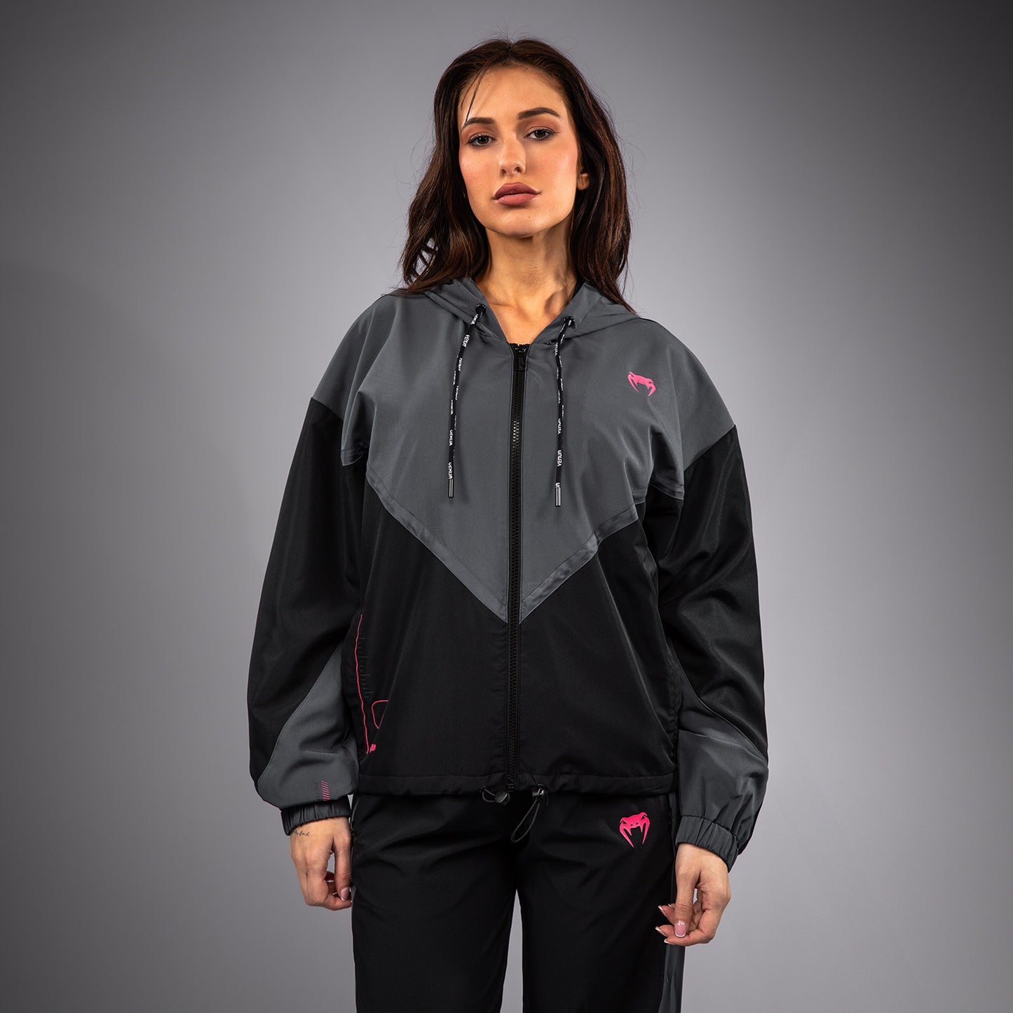 Venum Tactical XT Damen-Trainingsjacke - Schwarz/Sturmgrau