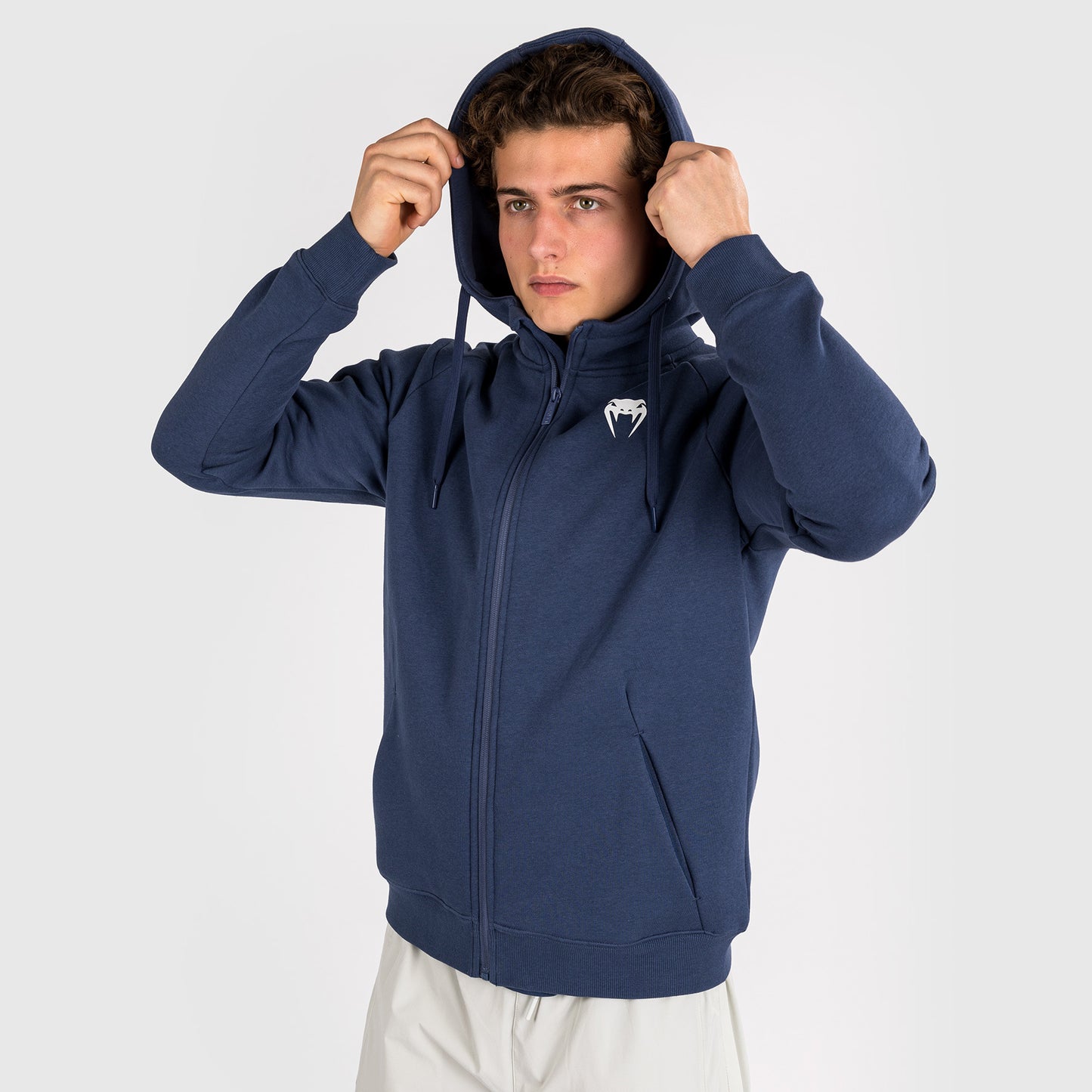 Venum Strikeland Kapuzenpullover mit Reißverschluss - Marineblau