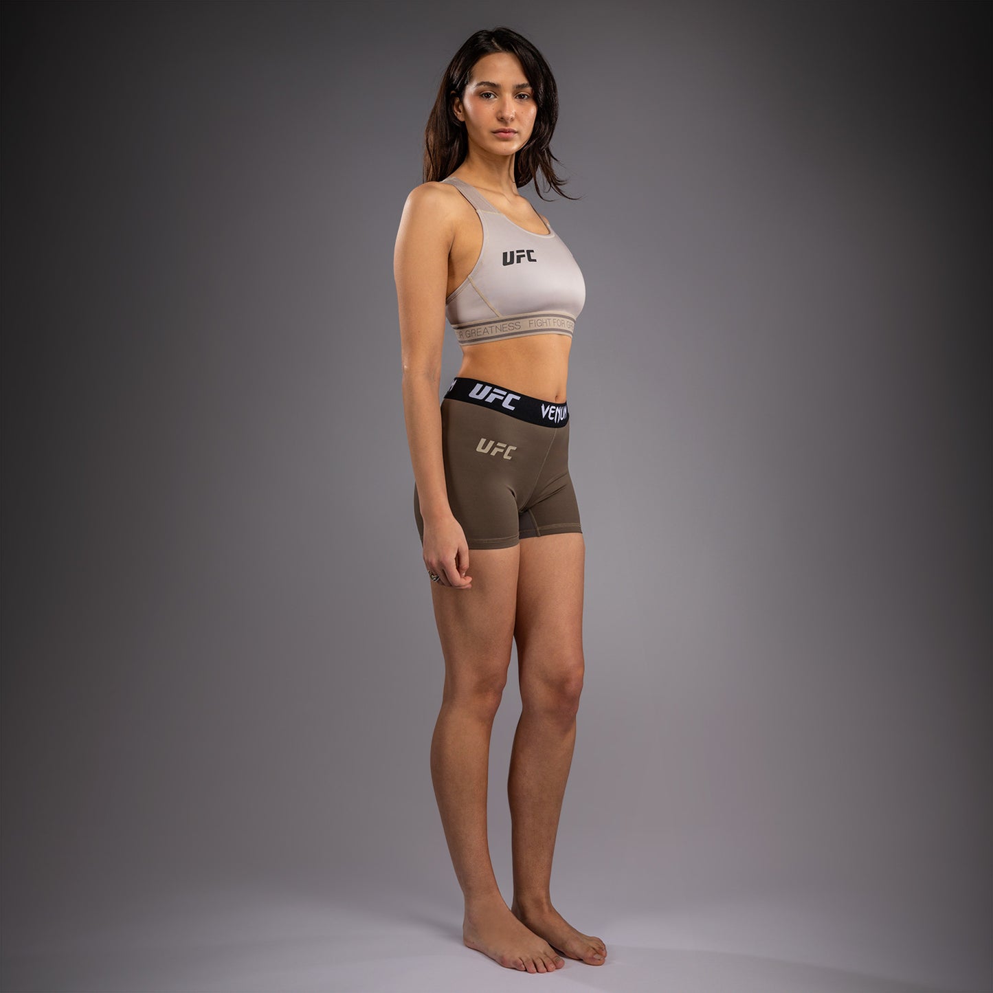 Venum UFC Unity by Venum Authentic Fight Week Damen Funktions-Kompressionsshorts - Braun