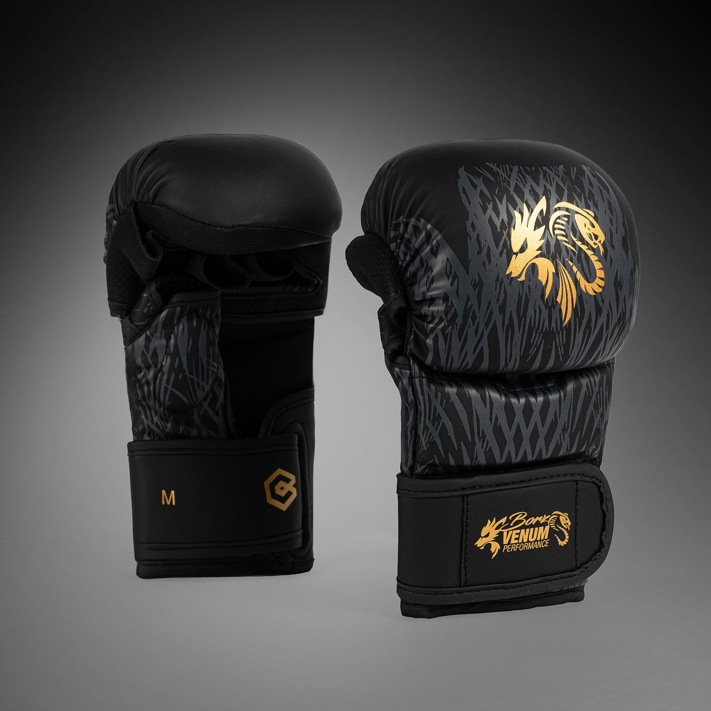 Venum x Chimaev Sparring-Handschuhe - Schwarz/Gold