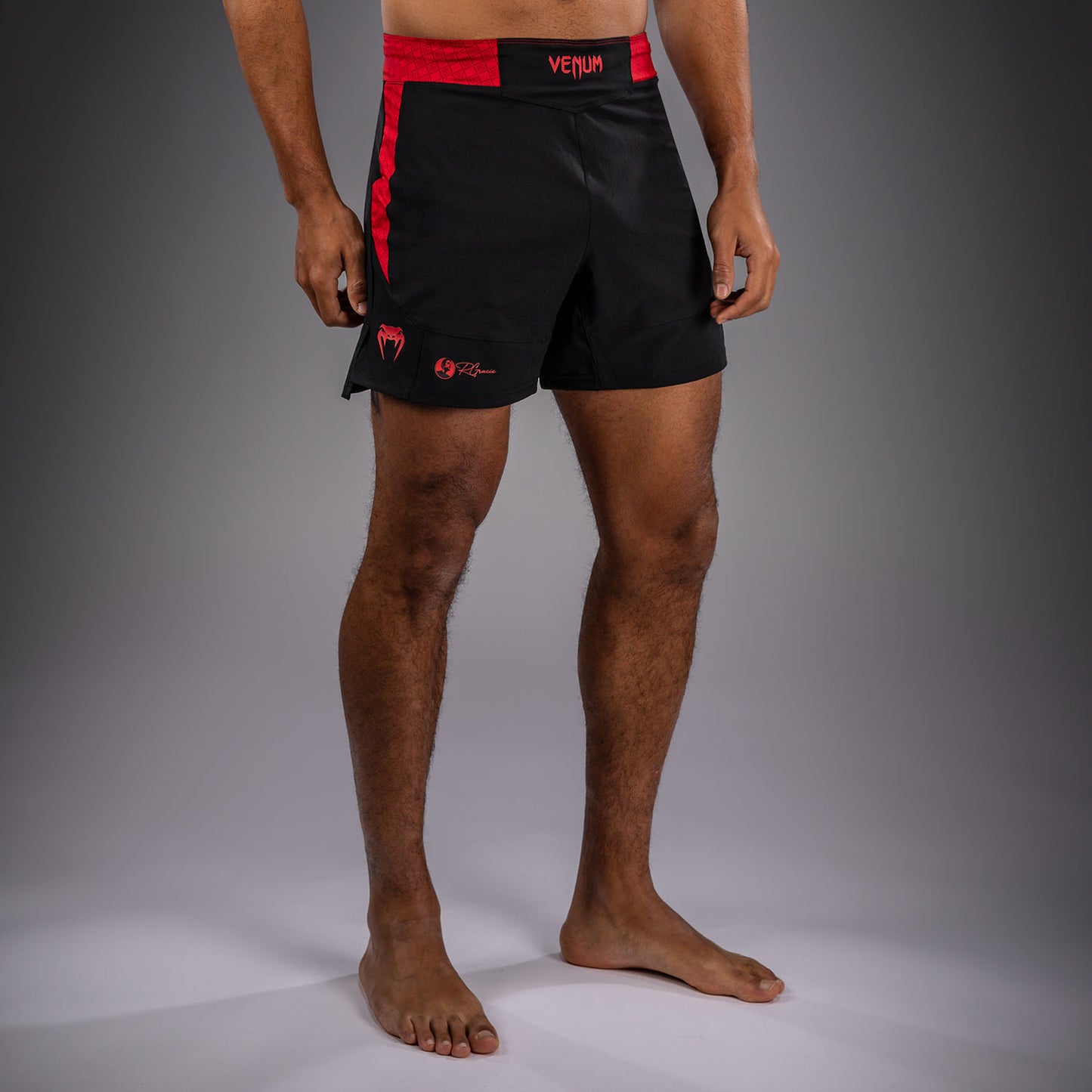 Venum x Roger Gracie Signature Fightshorts - Schwarz/Rot