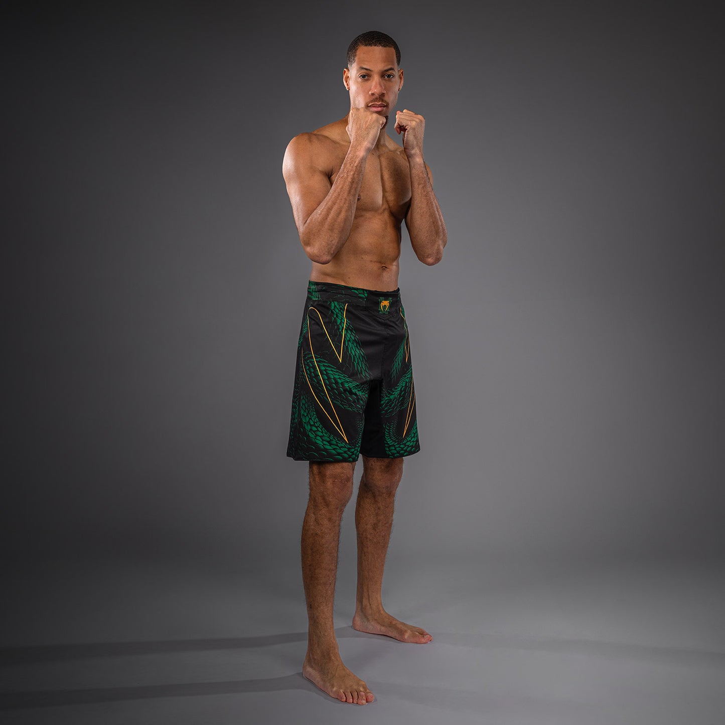 Venum Matupa Fightshorts - Schwarz/Grün/Gold
