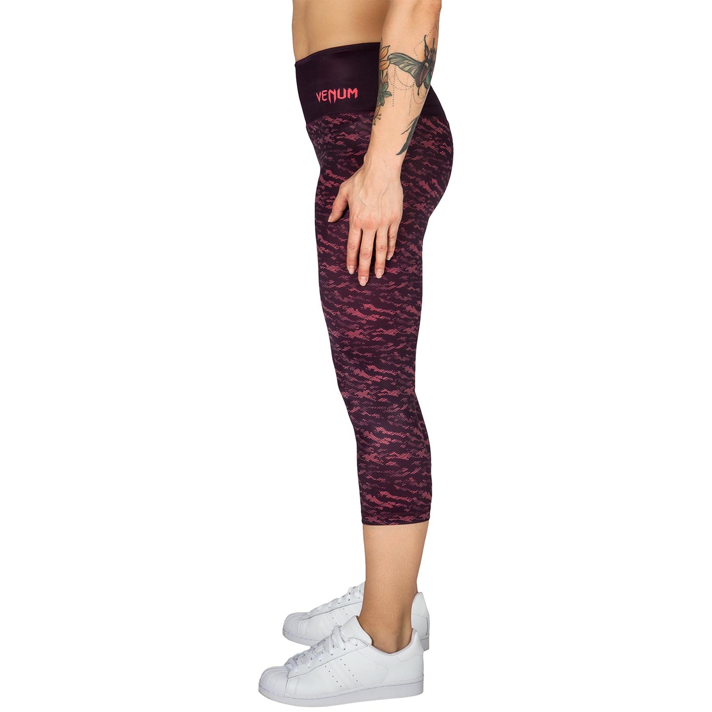 Venum Camoline Cropped Leggings - Schwarz/Koralle