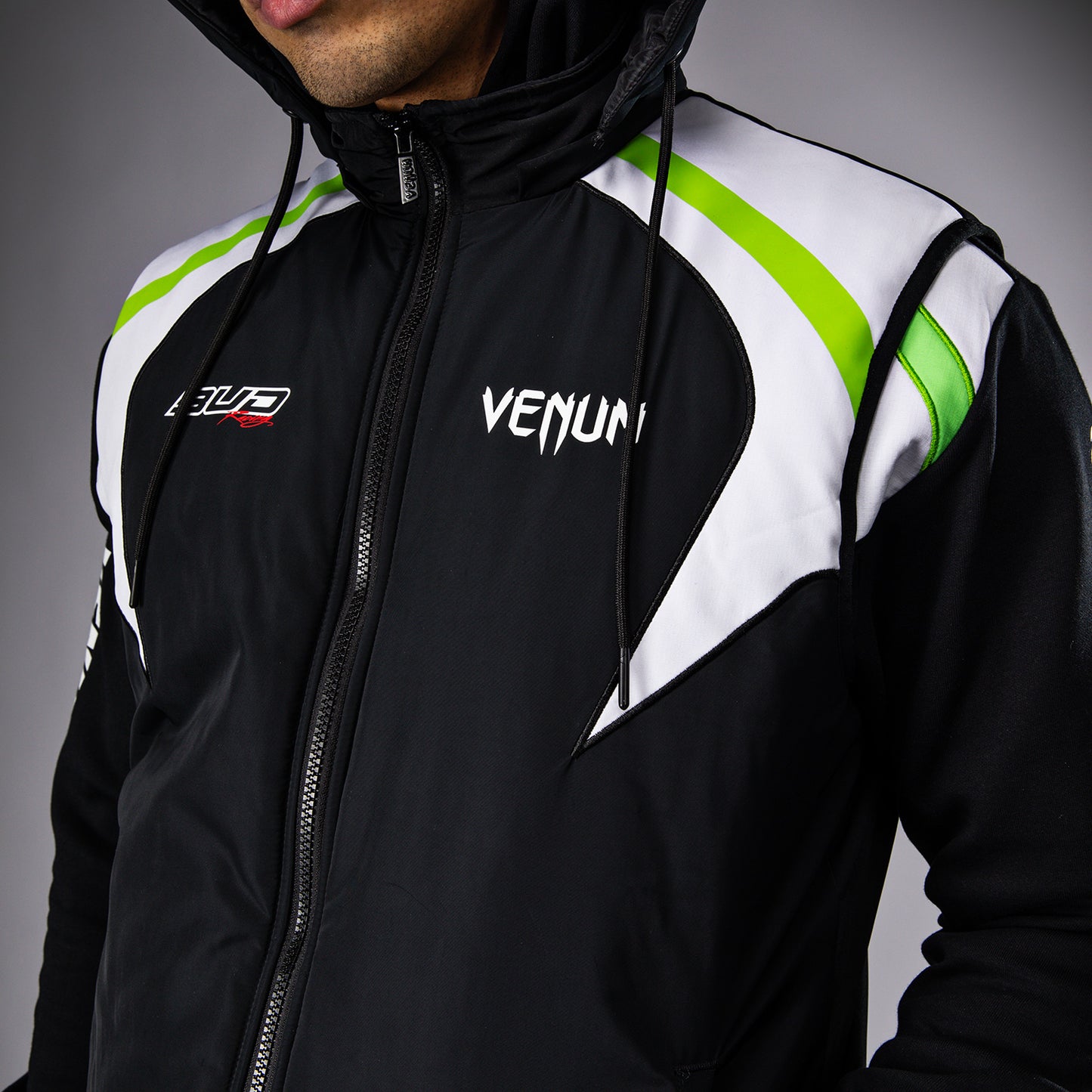 Venum x Bud Racing Herren Ärmelloses Jackett - Schwarz/Weiß/Lindgrün