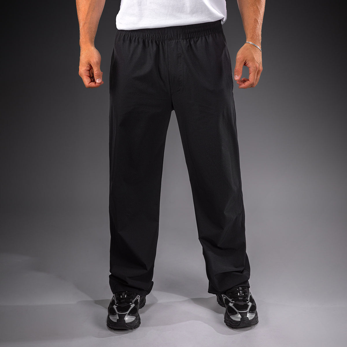 Venum Essential Woven Straight Hose mit geradem Bein - Schwarz