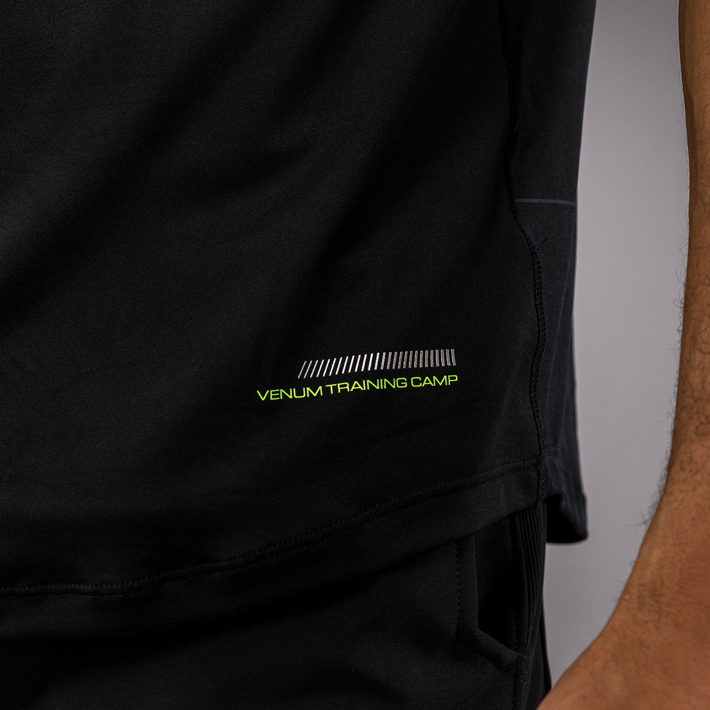 Venum Training Camp 4.0 Dry-Tech T-Shirt - Schwarz/Neongrün