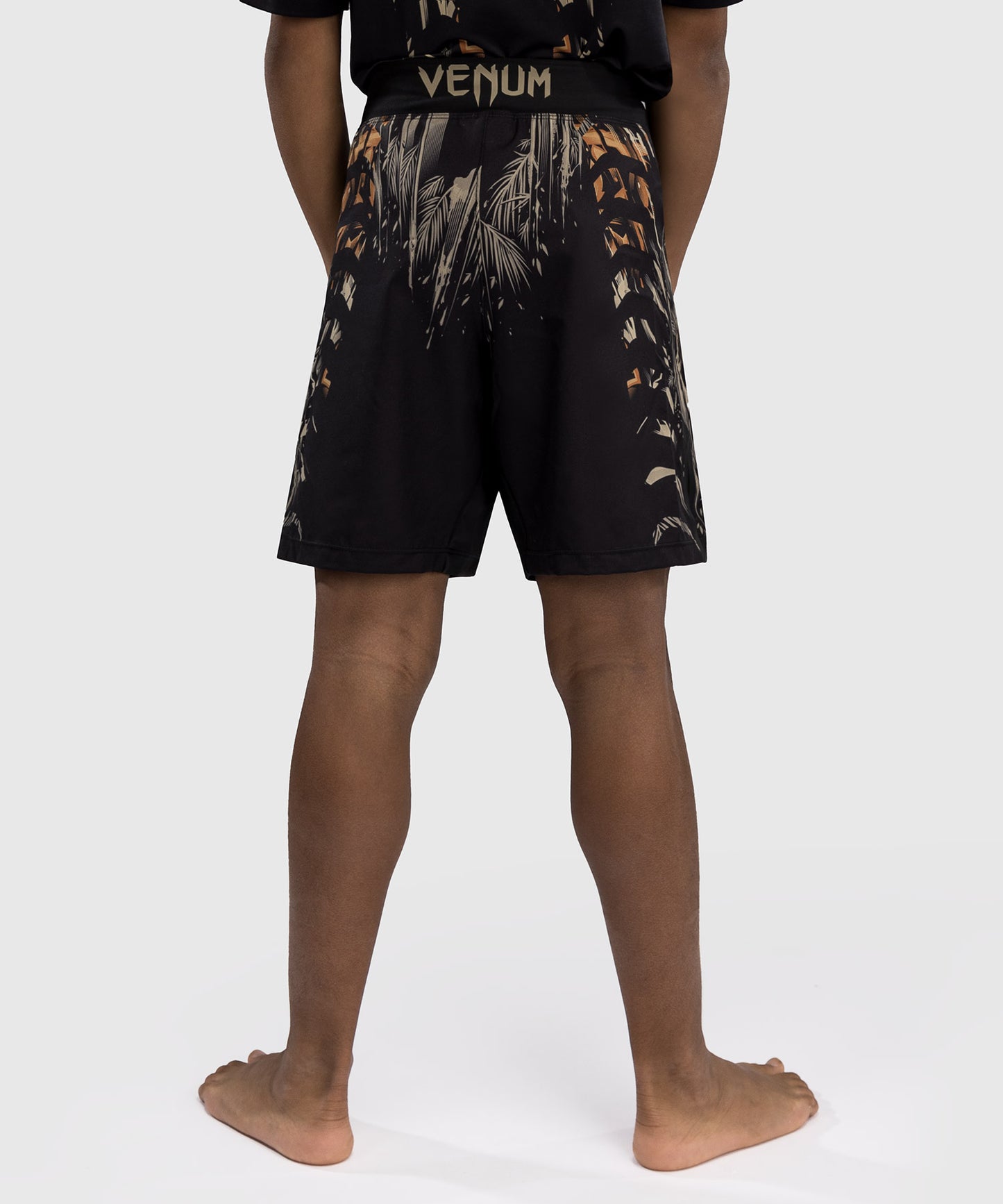 Venum Tiger Kinder Kampfshorts - Schwarz/Neonorange