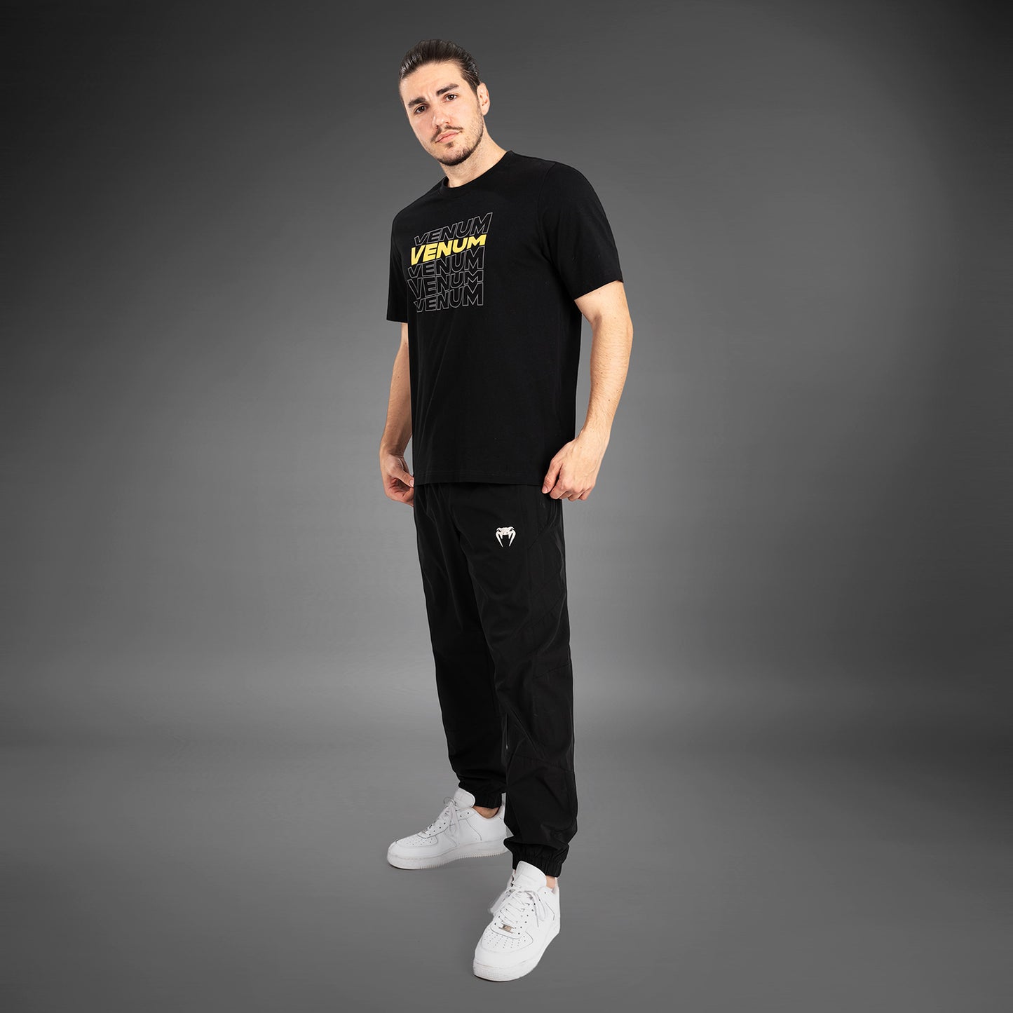 Venum Vertigo Kurzarm-T-Shirt für Männer - Schwarz/Gelb