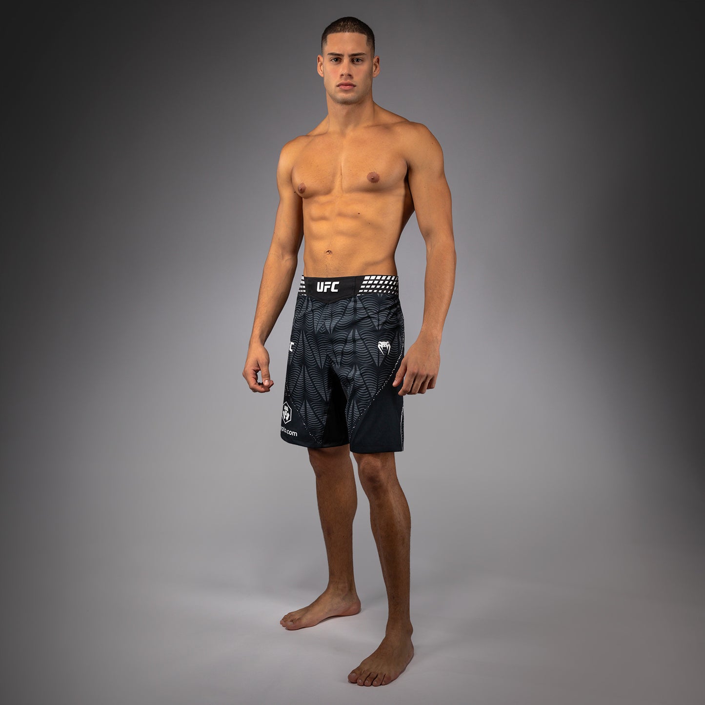 UFC Zenith by Venum Authentic Fight Night Lange Passform Fight Short Herren Personalisiert - Schwarz