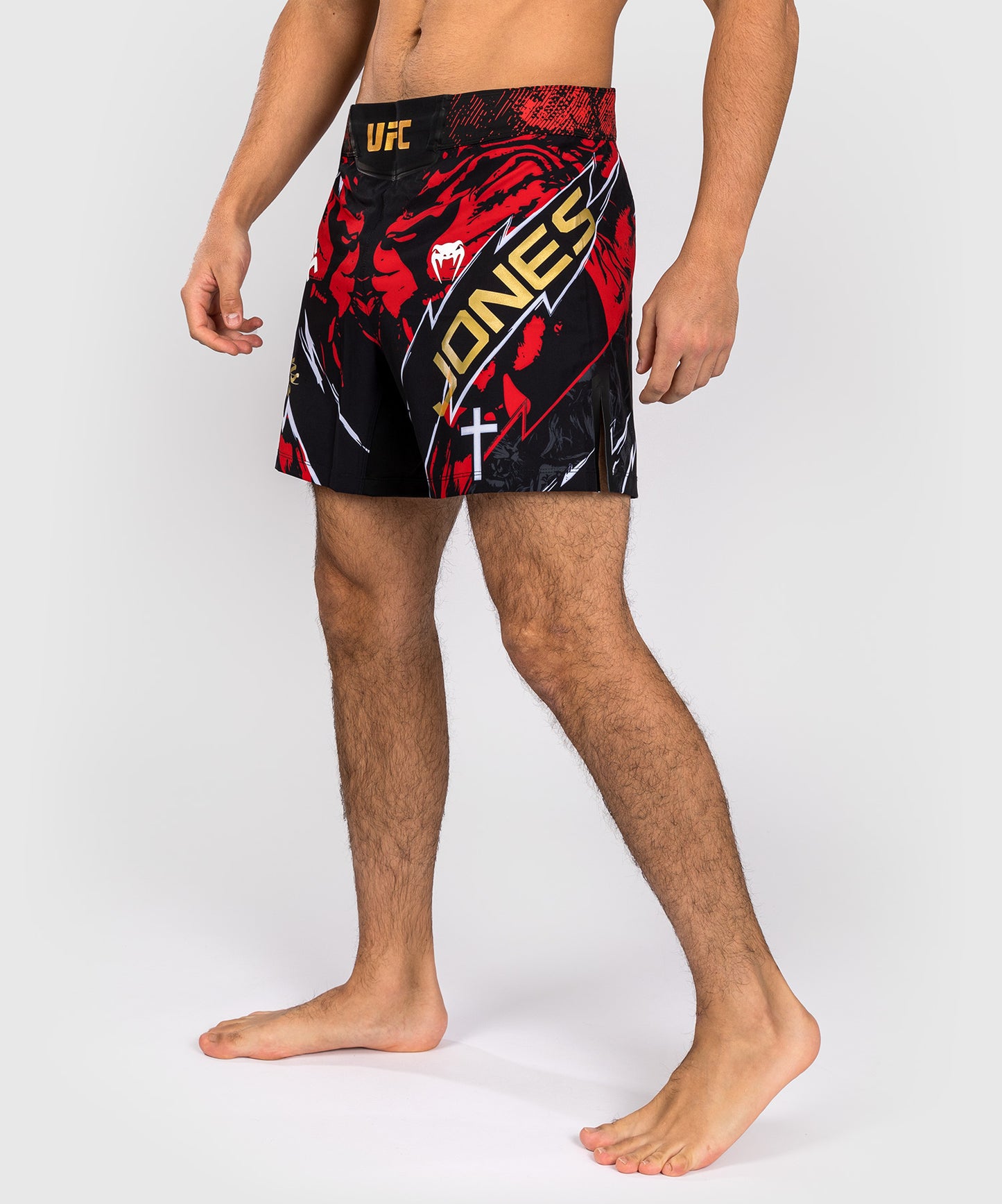 UFC Unrivaled by Venum Jon Jones Unisex Short Fit Fight Short - Rot