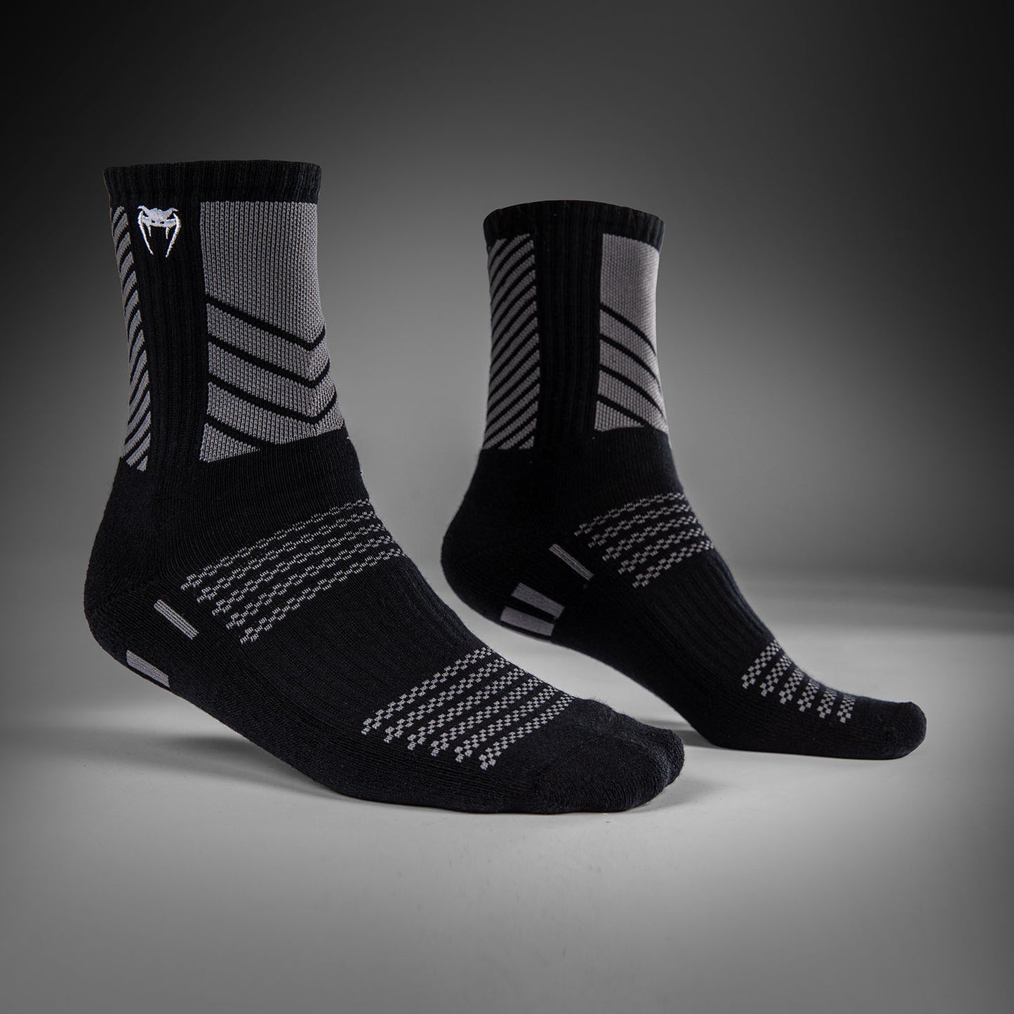 Venum Vector Crew-Socken 3er Pack - Schwarz/Grau