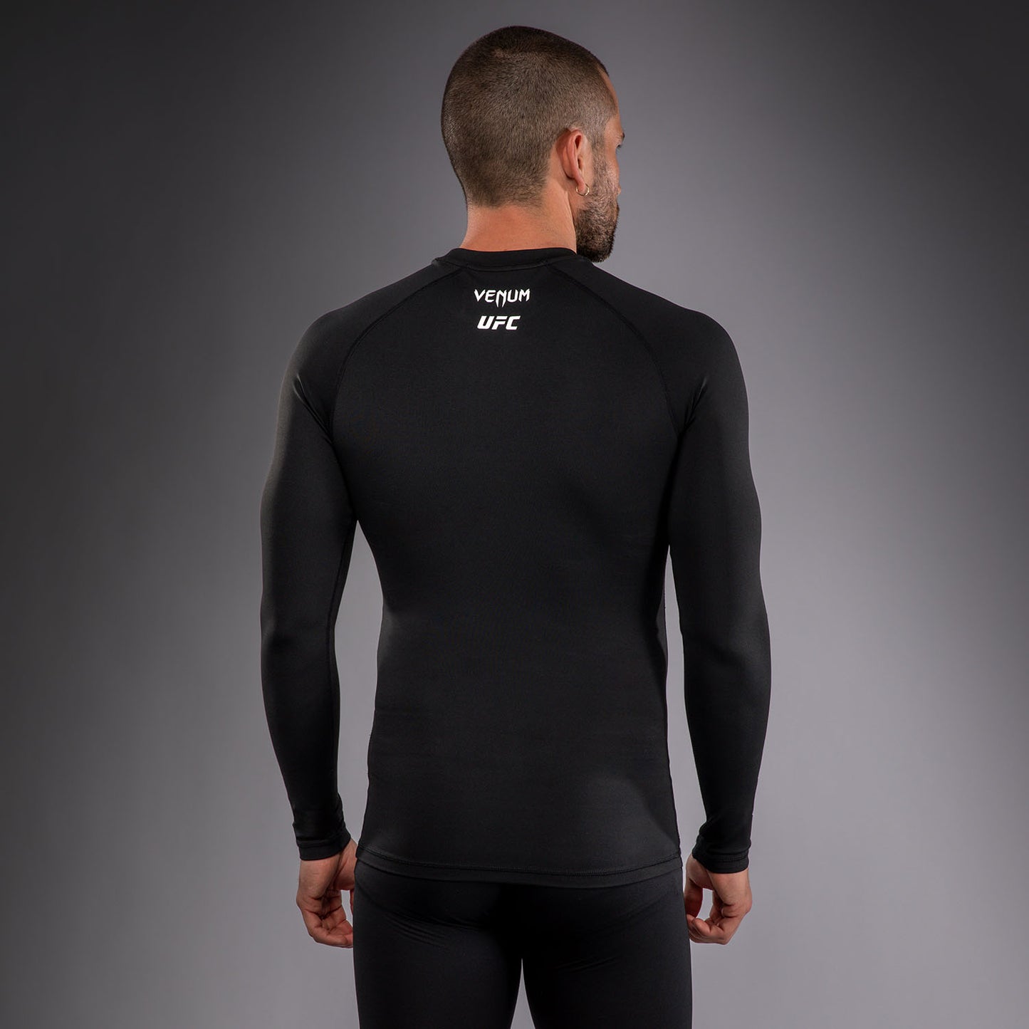 Venum UFC Unity by Venum Authentic Fight Week Herren Funktions-Rashguard Langarm - Schwarz
