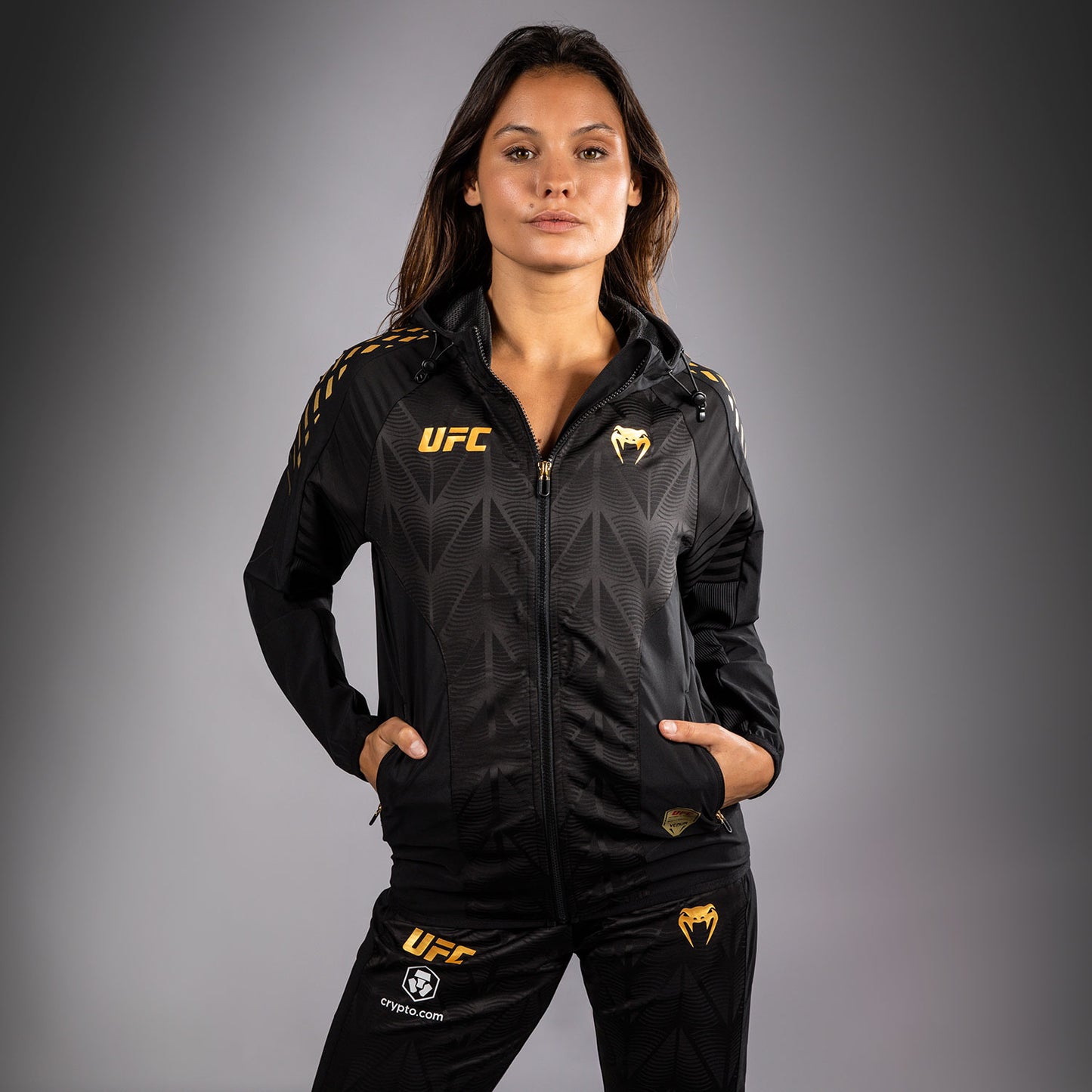 UFC Zenith by Venum Authentic Fight Night Kapuzenjacke Damen - Champion