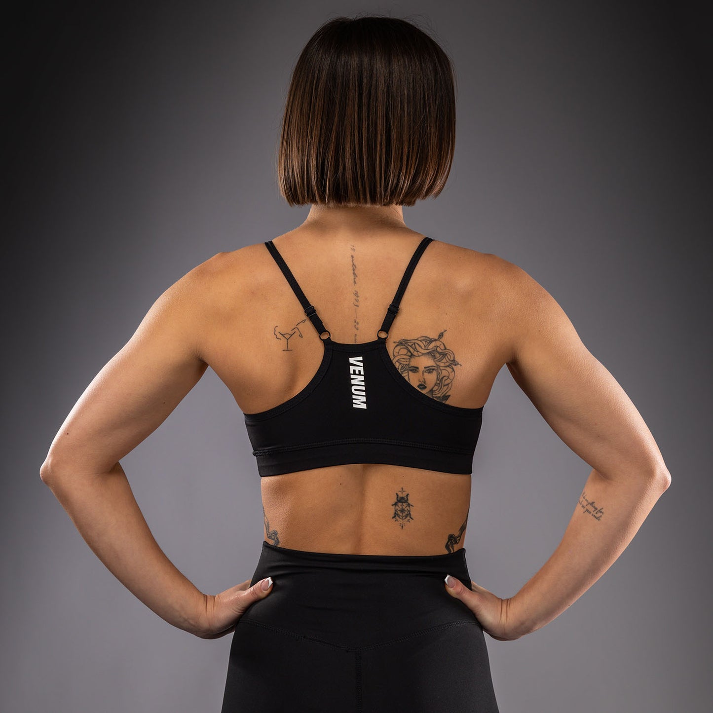 Venum Essential Low Impact Sport-BH - Schwarz