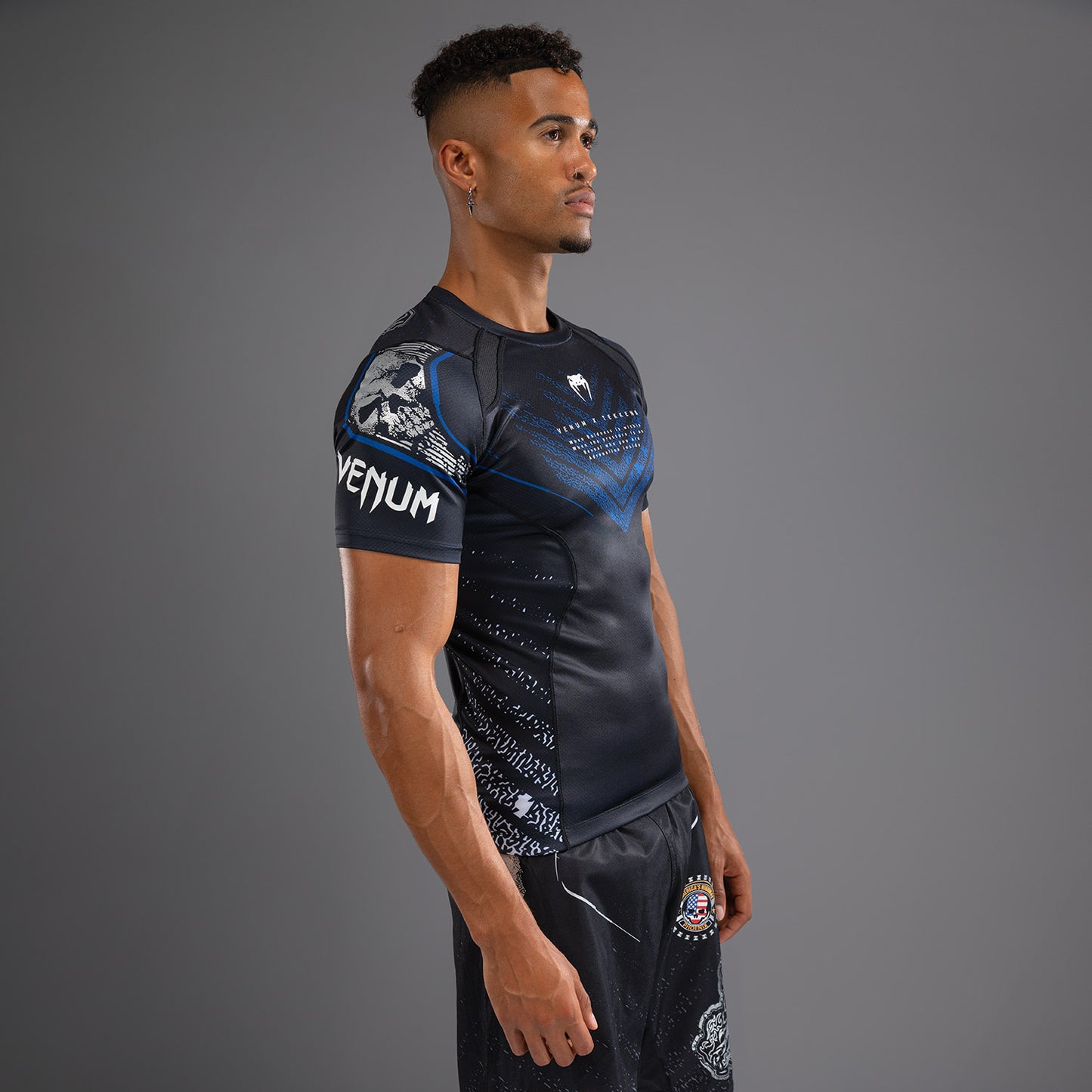 Venum x TEKKEN 8 - Paul Phoenix Rashguard - Schwarz/Blau