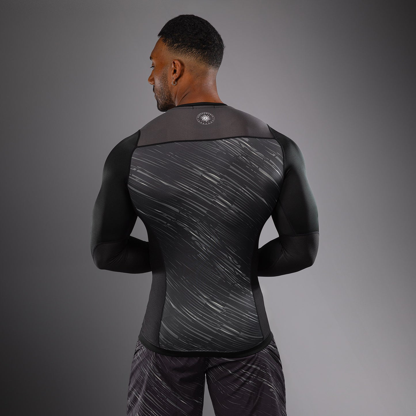 Venum Rapid Langarm Rashguard - Schwarz/Sturmgrau