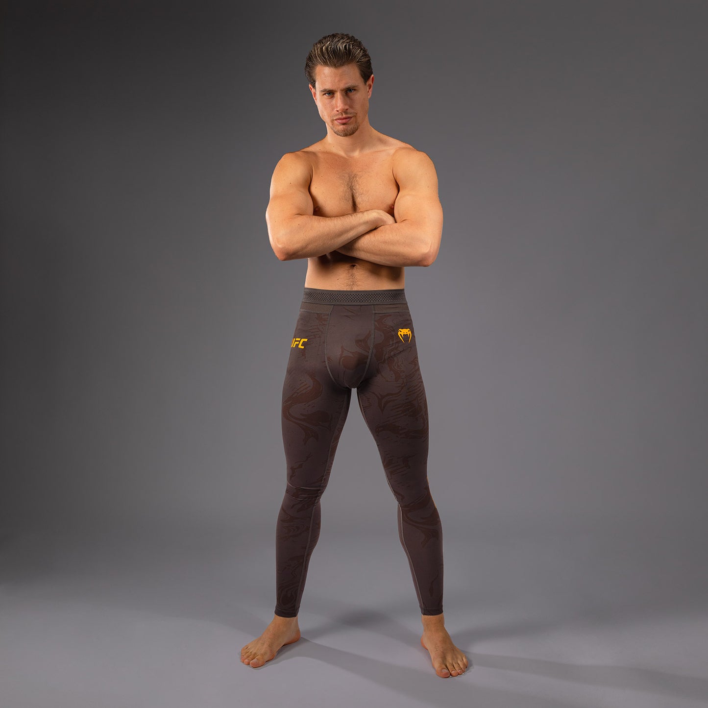 UFC Fusion by Venum Fight Week Herren Performance Tight - Erdiges Braun