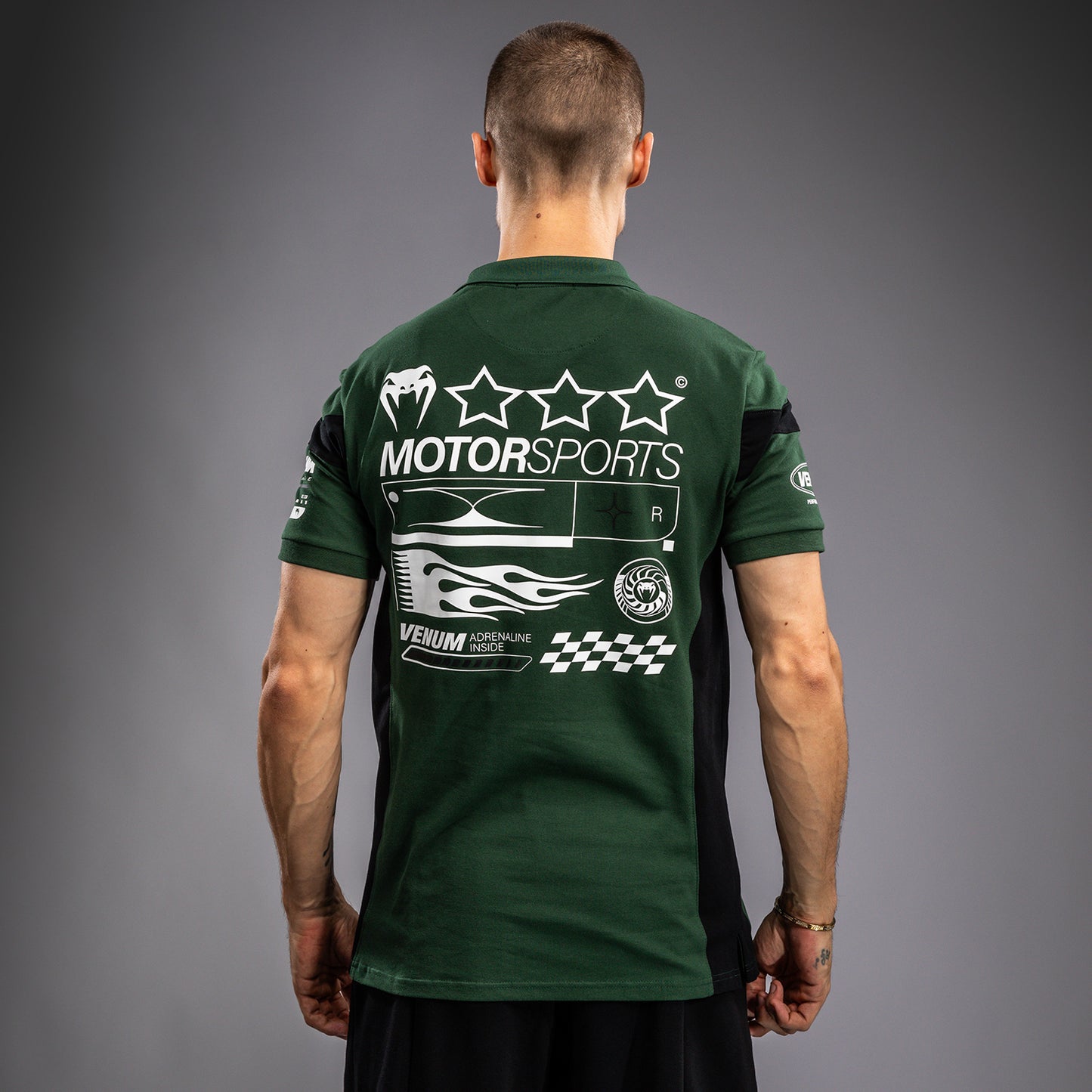 Venum Motorsport Baumwollpolo - Tiefwald