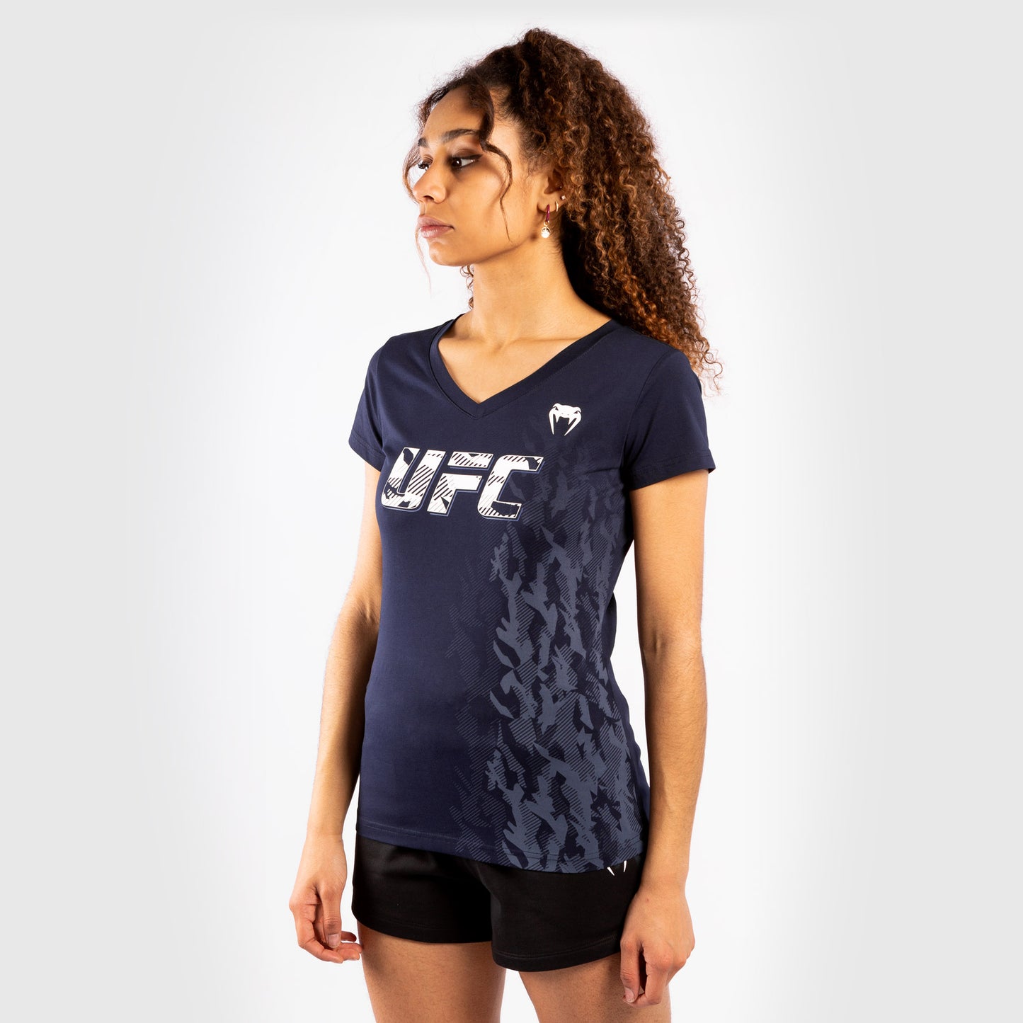 UFC Venum Authentic Fight Week Damen Kurzarm T-Shirt - Marineblau