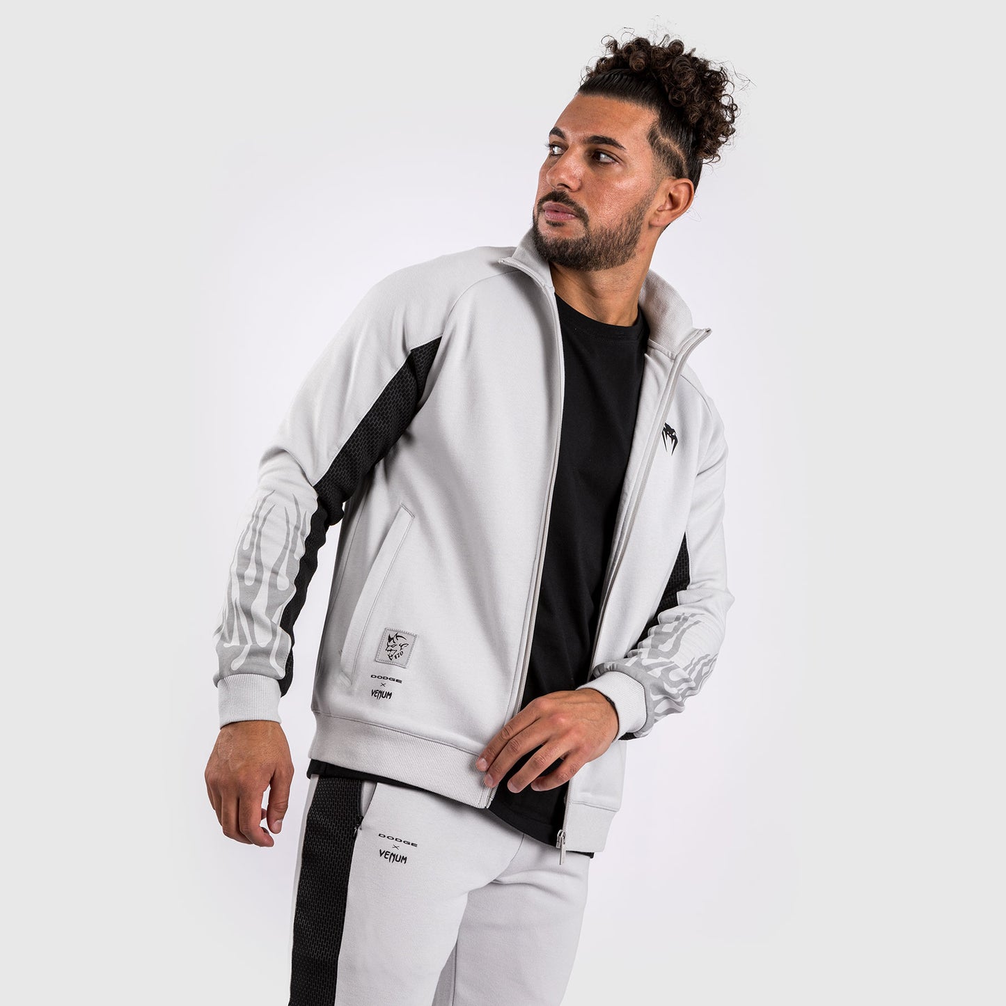Venum x Dodge Demon 170 Herren-Jacke mit durchgehendem Reißverschluss - Grau