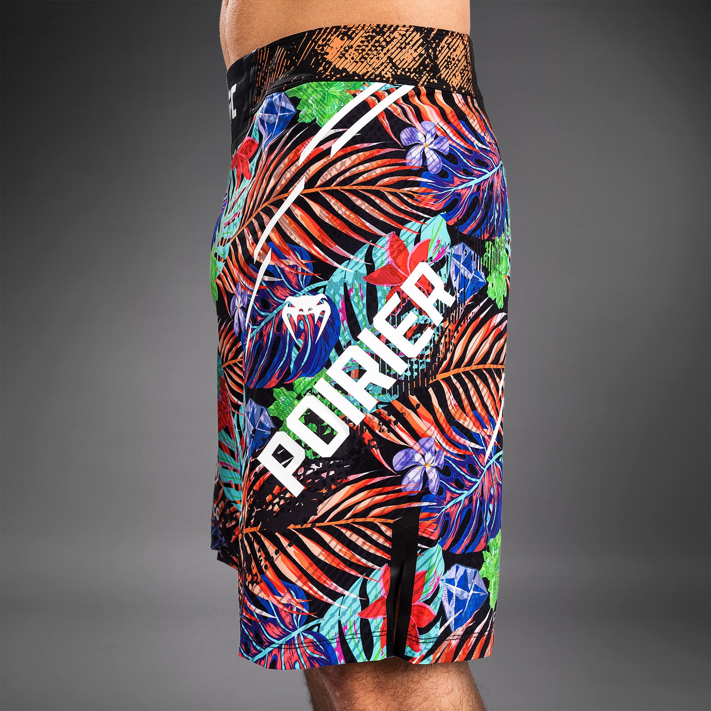 UFC Unrivaled by Venum Dustin Poirier Herren Long Fit Fight Short - Blau