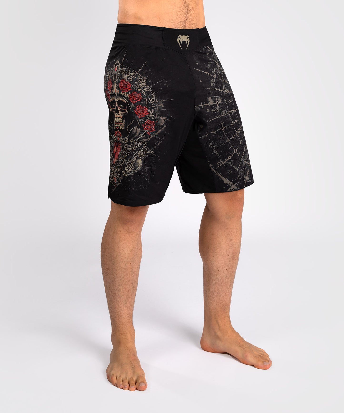 Venum Santa Muerte 5.0 Herren Fight Shorts - Tiefes Schwarz/Gold