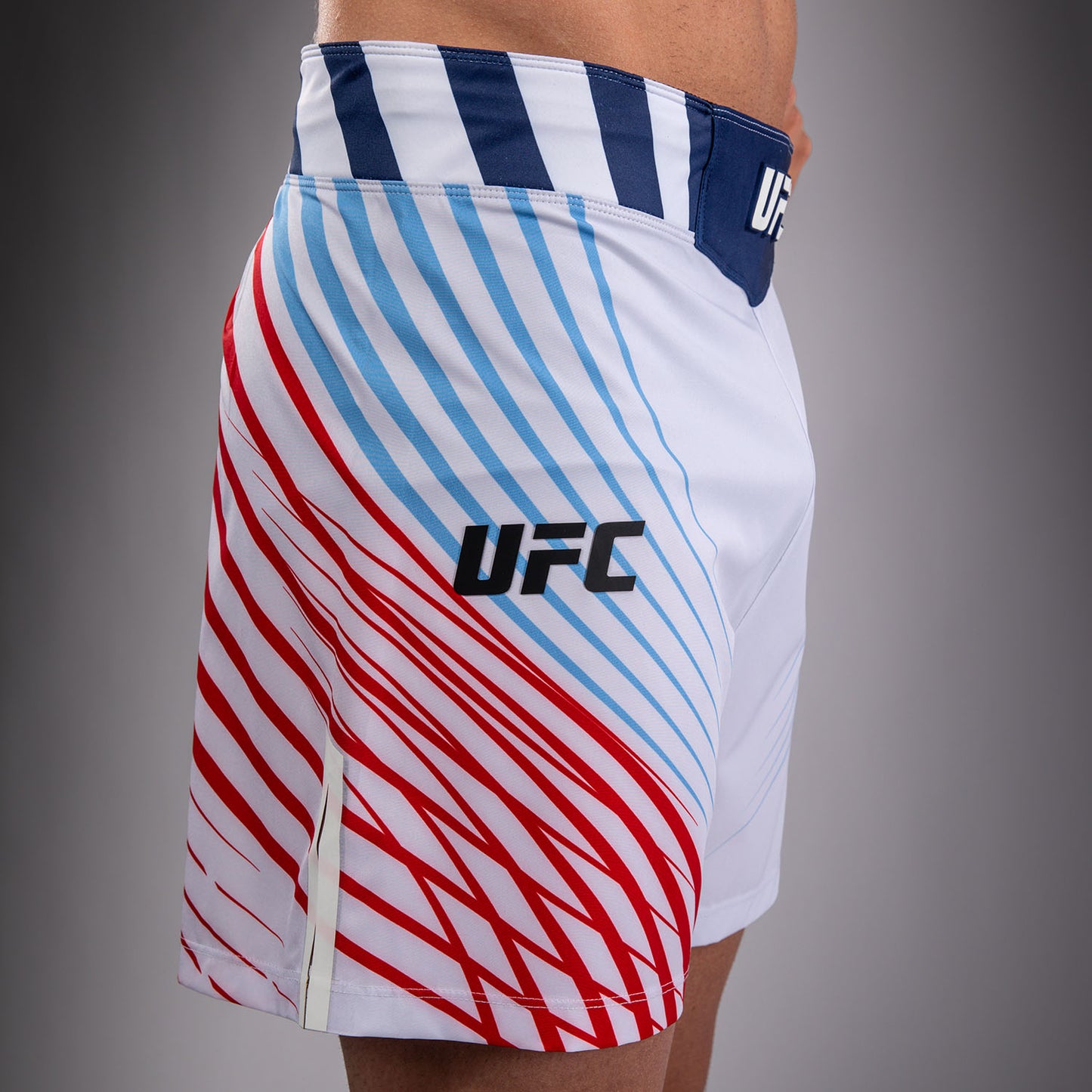Official UFC Freedom 250 by Venum Authentic Fight Night Fight Shorts im Short Fit für Herren - Weiß