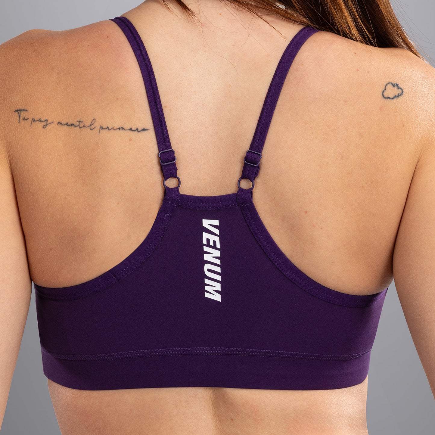 Venum Essential Low Impact Damen Sport-Bh- Dunkelviolett