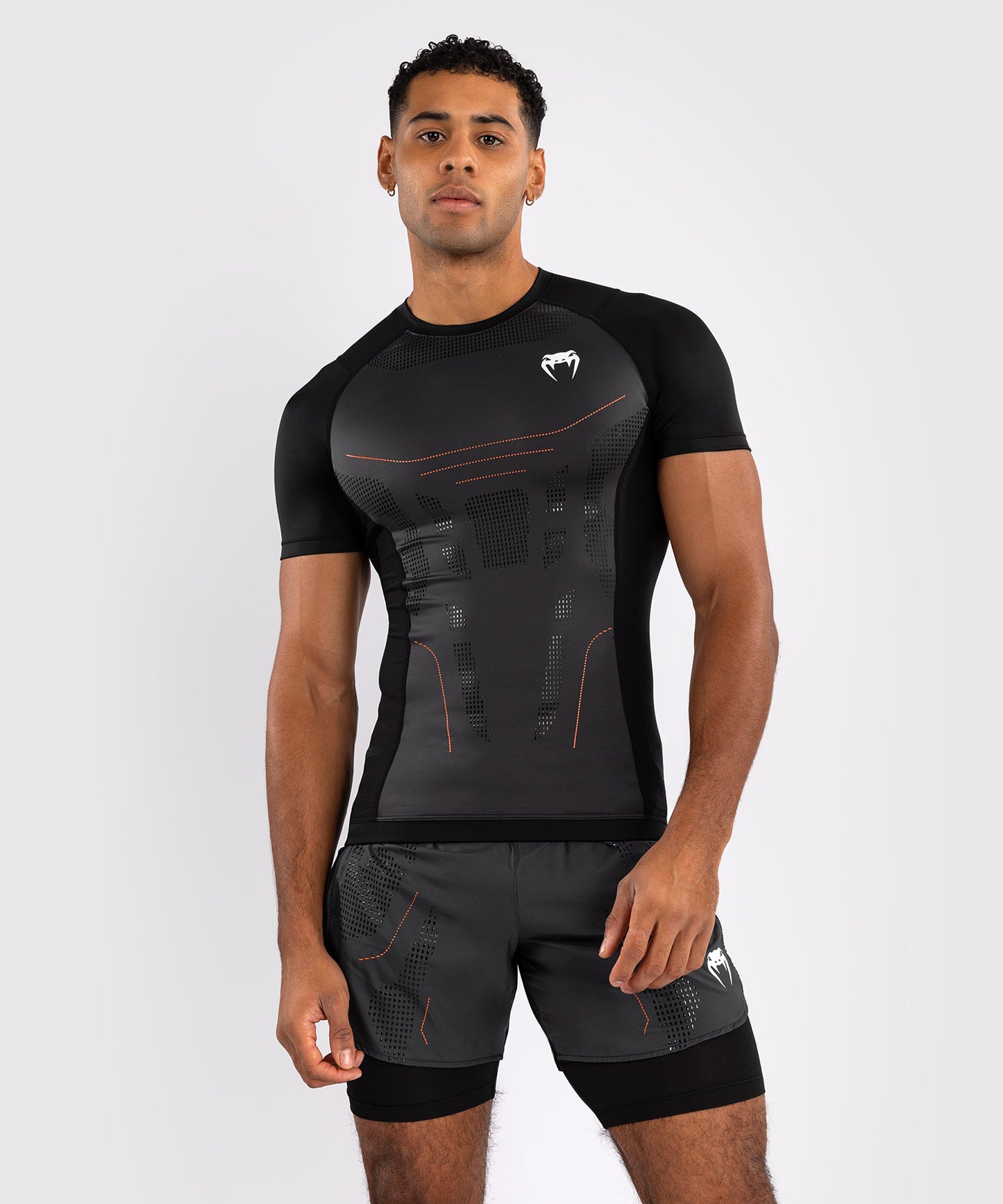 Venum Technical 3.0 Kurzarm Rashguard - Graphit