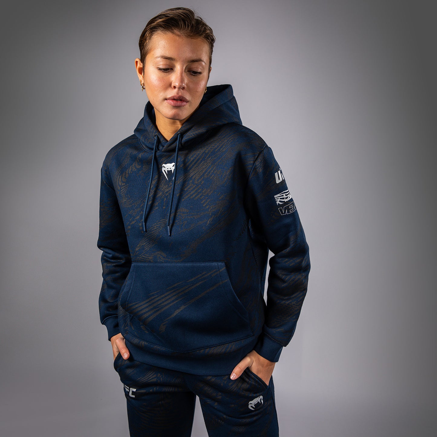 UFC Fusion by Venum Fight Week Damen Pullover Hoodie - Ozeanisches Blau