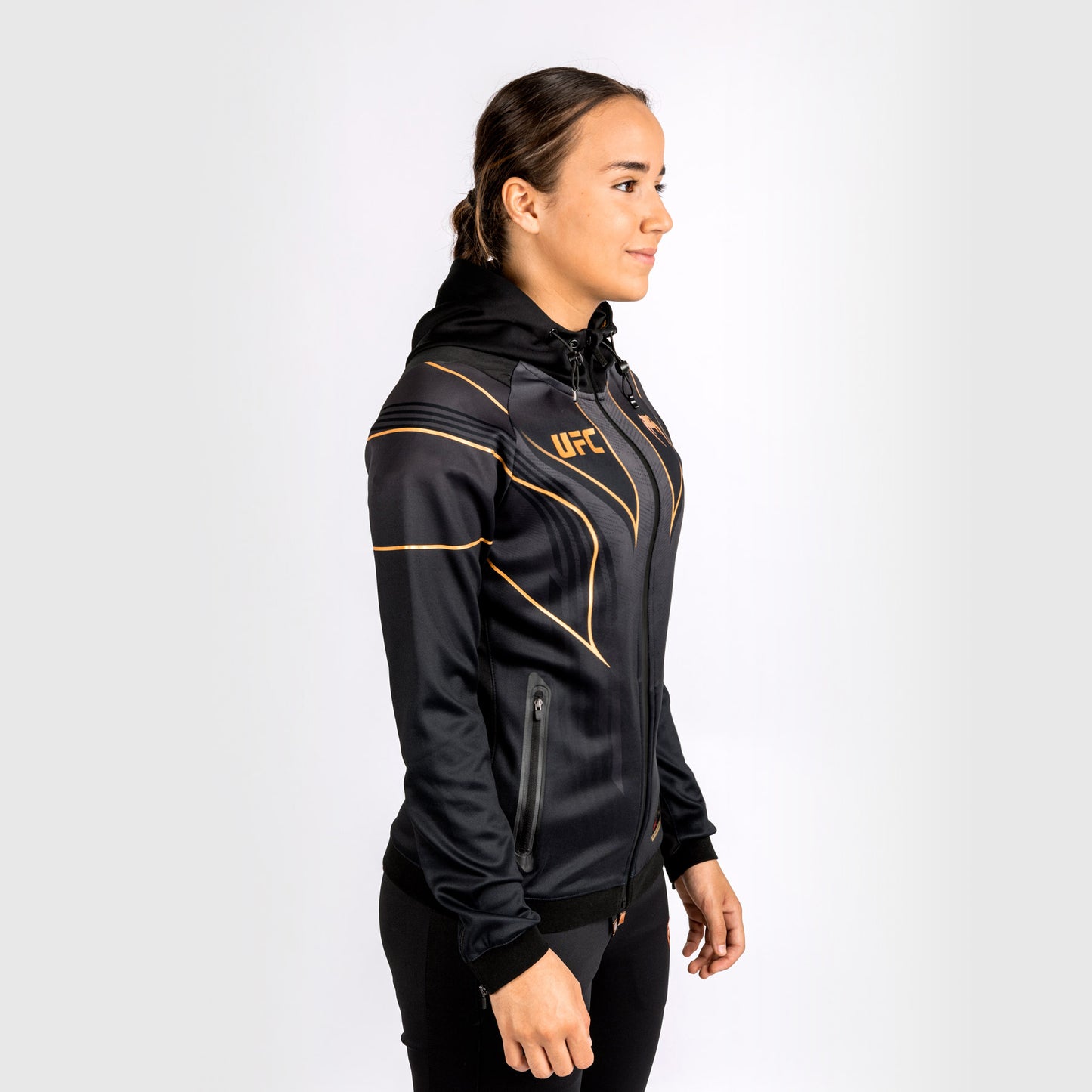 UFC Venum personalisierte authentische Fight Night 2.0 Frauen Walkout Hoodie - Champion
