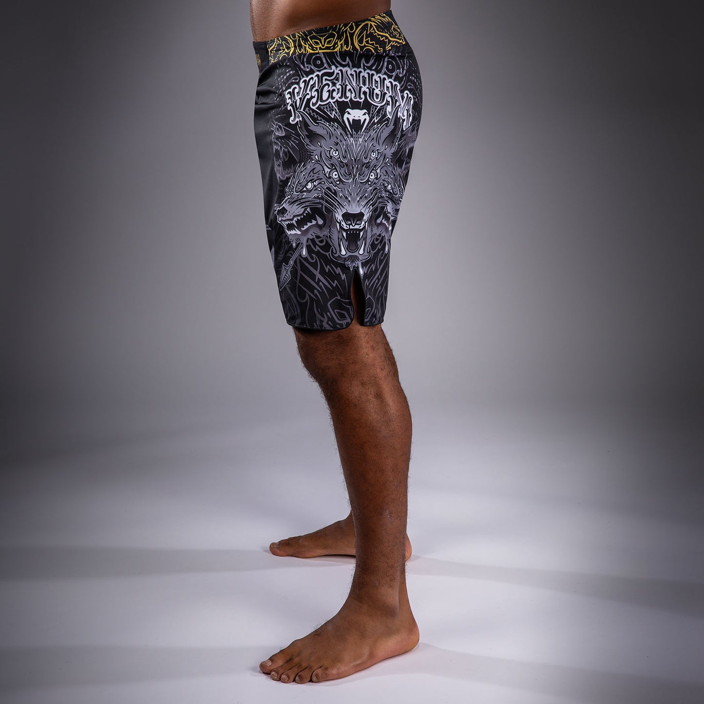 Venum Wolf Atak Fightshorts – Schwarz/Grau