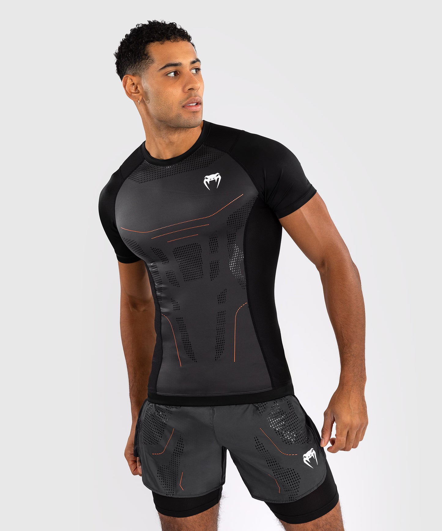 Venum Technical 3.0 Kurzarm Rashguard - Graphit