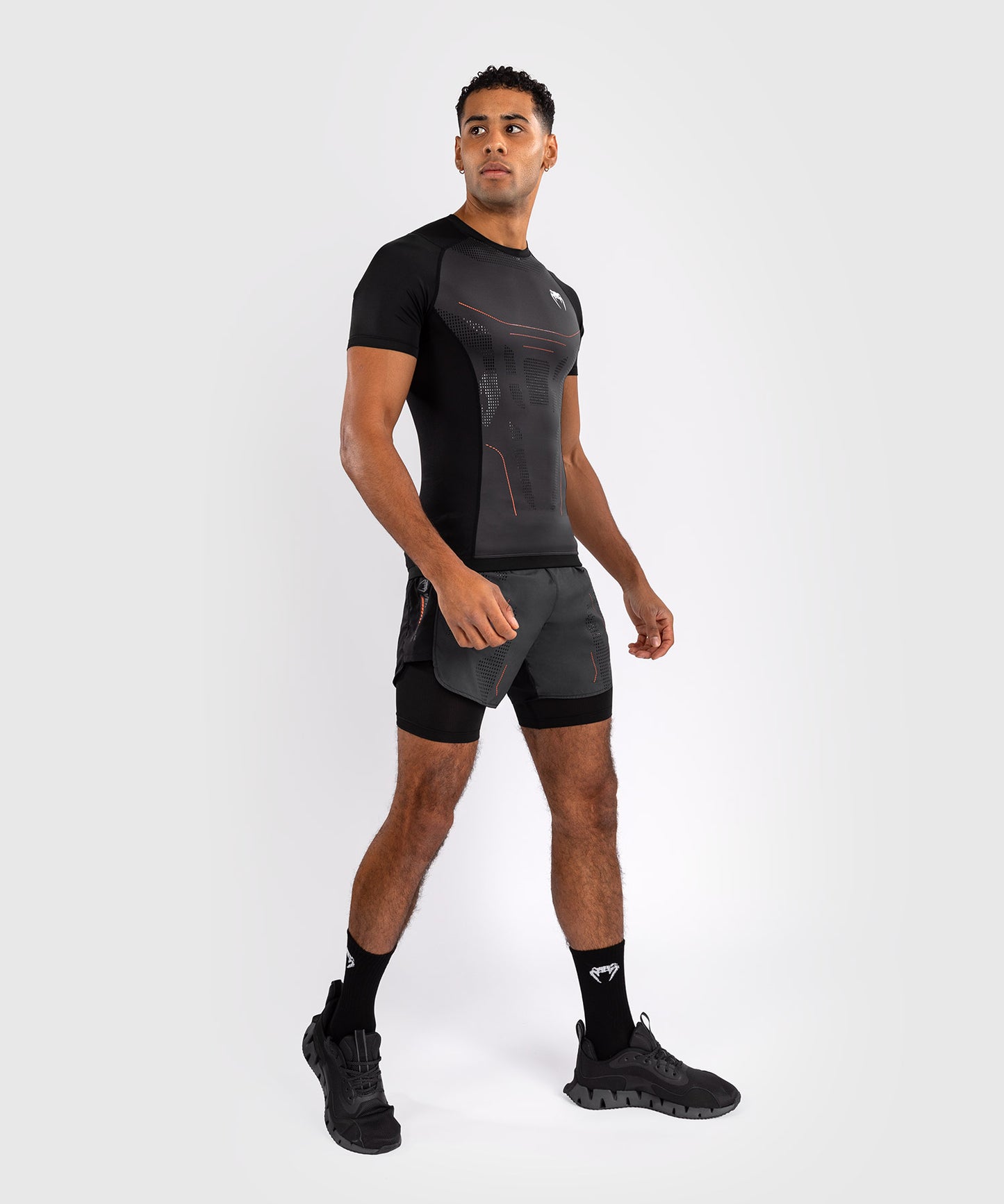 Venum Technical 3.0 Kurzarm Rashguard - Graphit