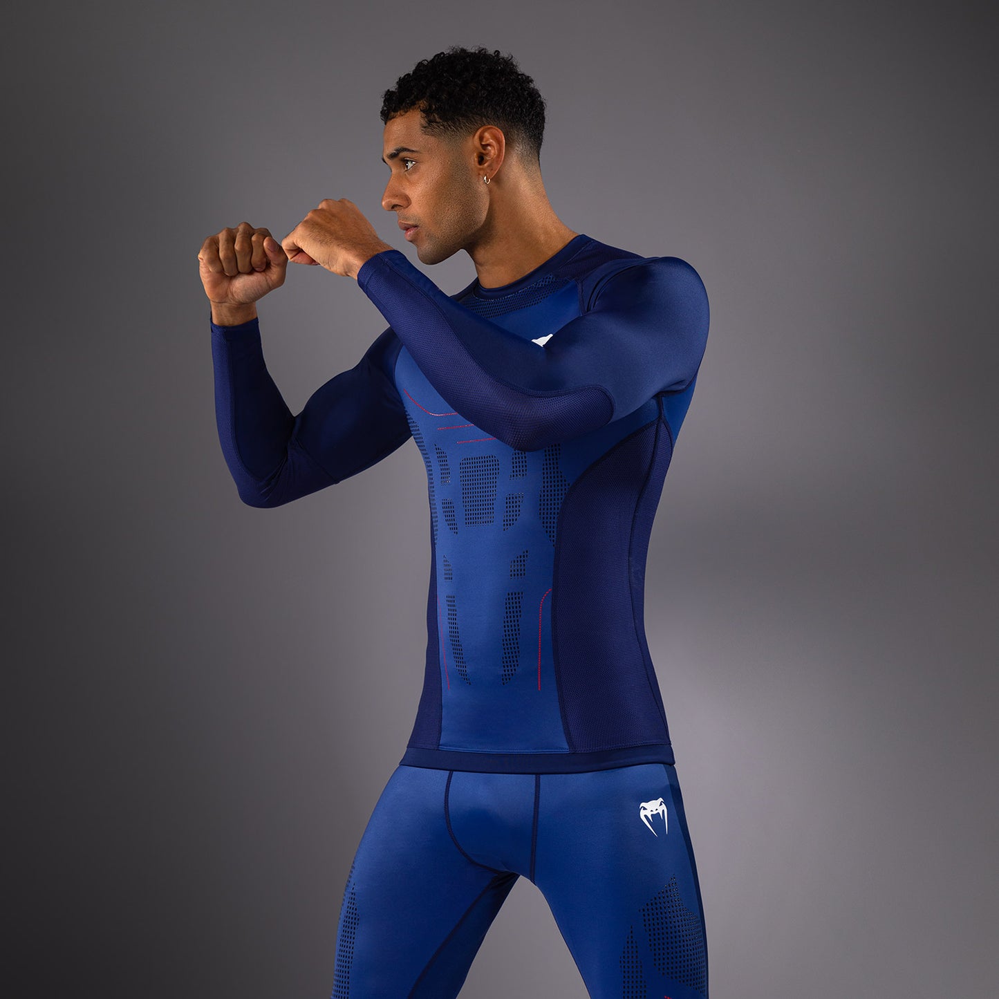 Venum Technical 3.0 Langarm Rashguard - Nachtblau